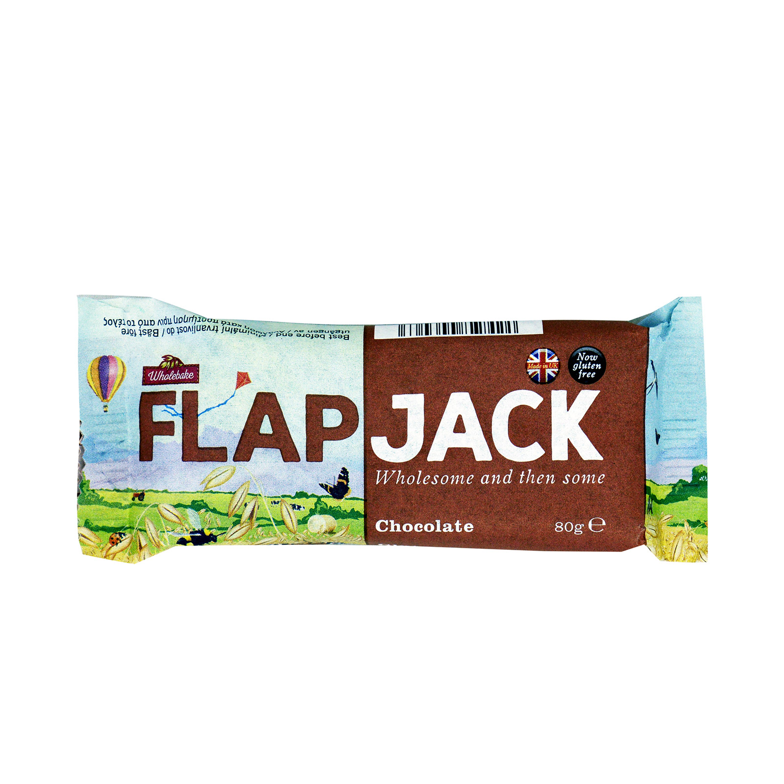 Wholebake Flapjack μπάρα βρώμης σοκολάτα 80g εικόνα 1