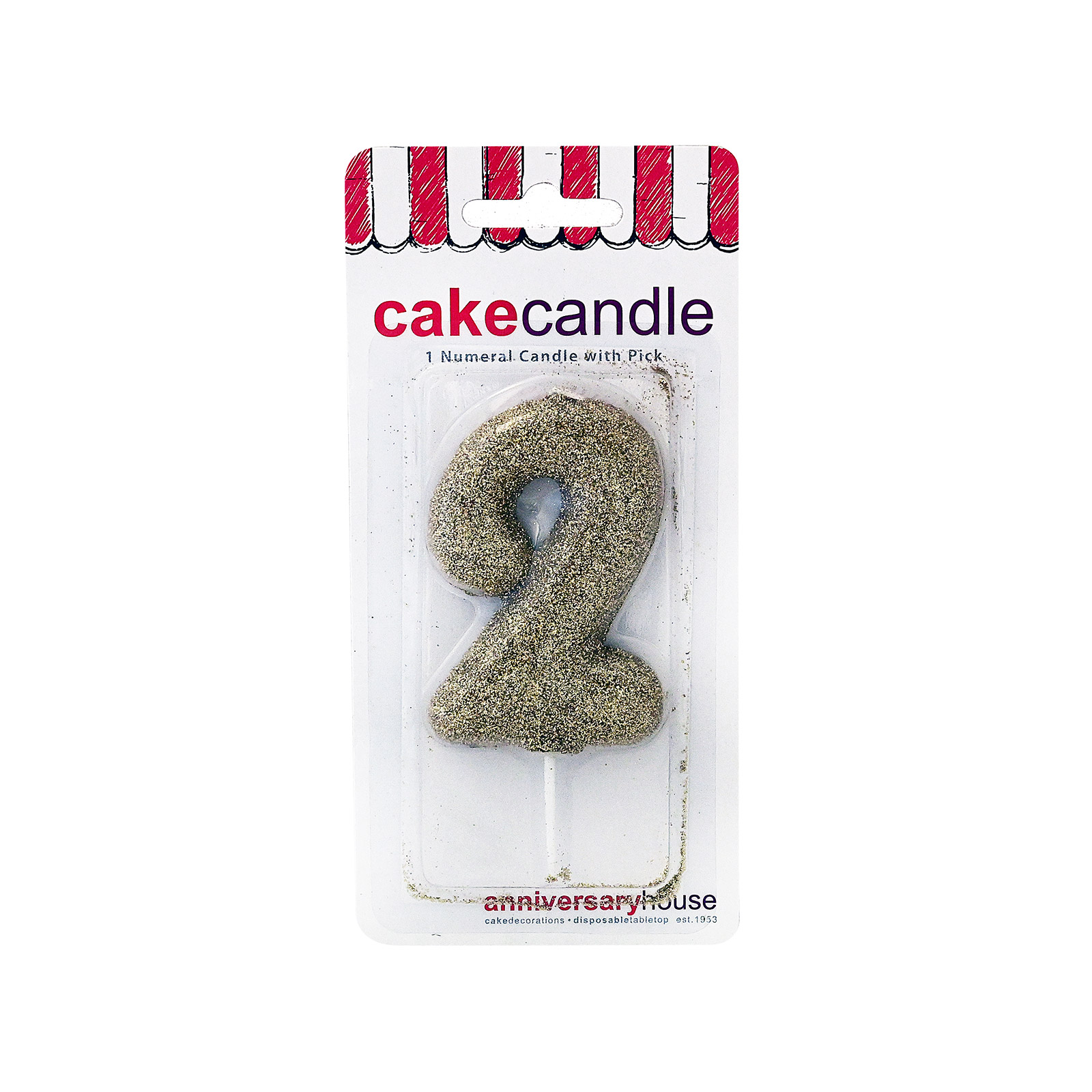 Cake Candle κερί αριθμός ν02 εικόνα 1