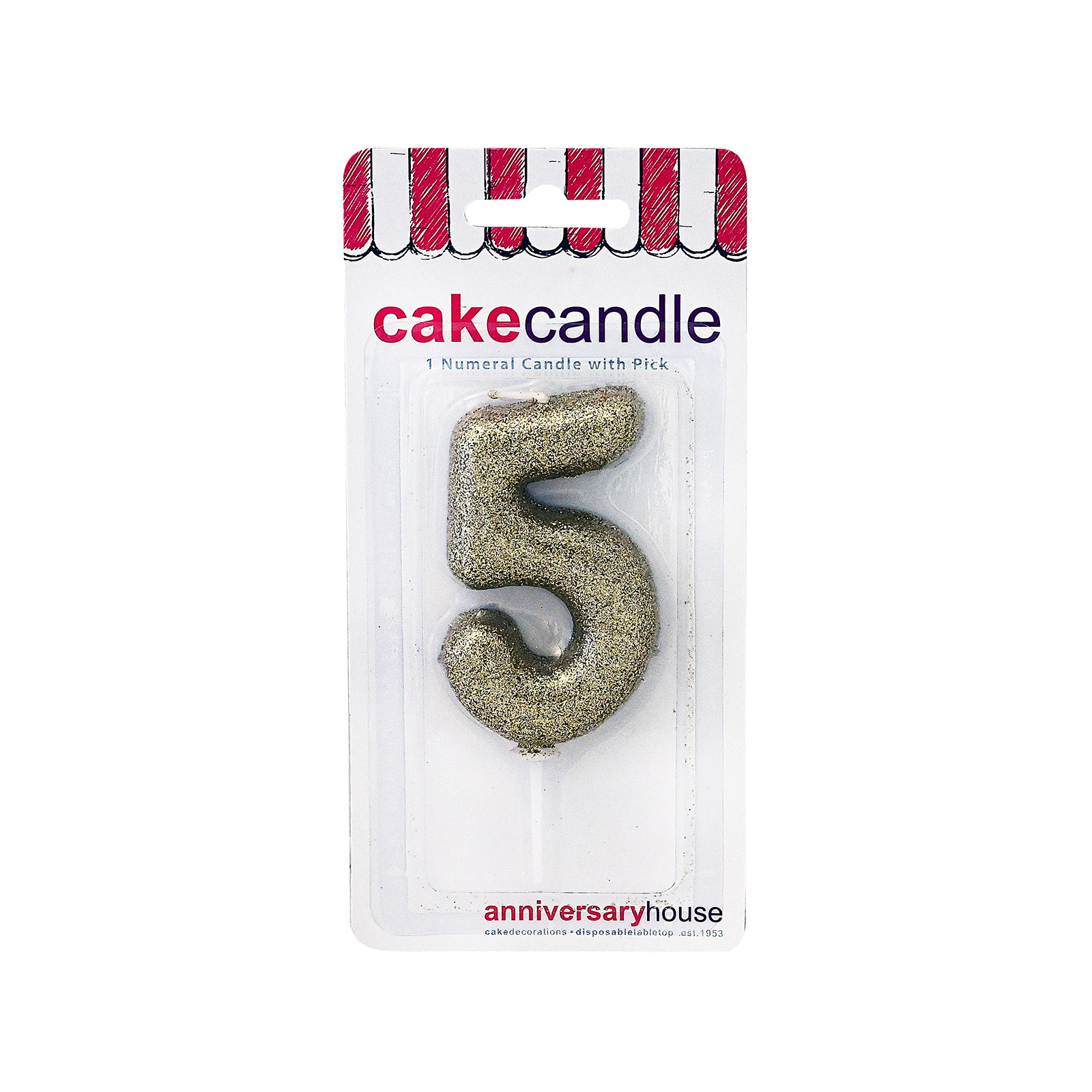 Cake Candle κερί αριθμός ν05 εικόνα 1