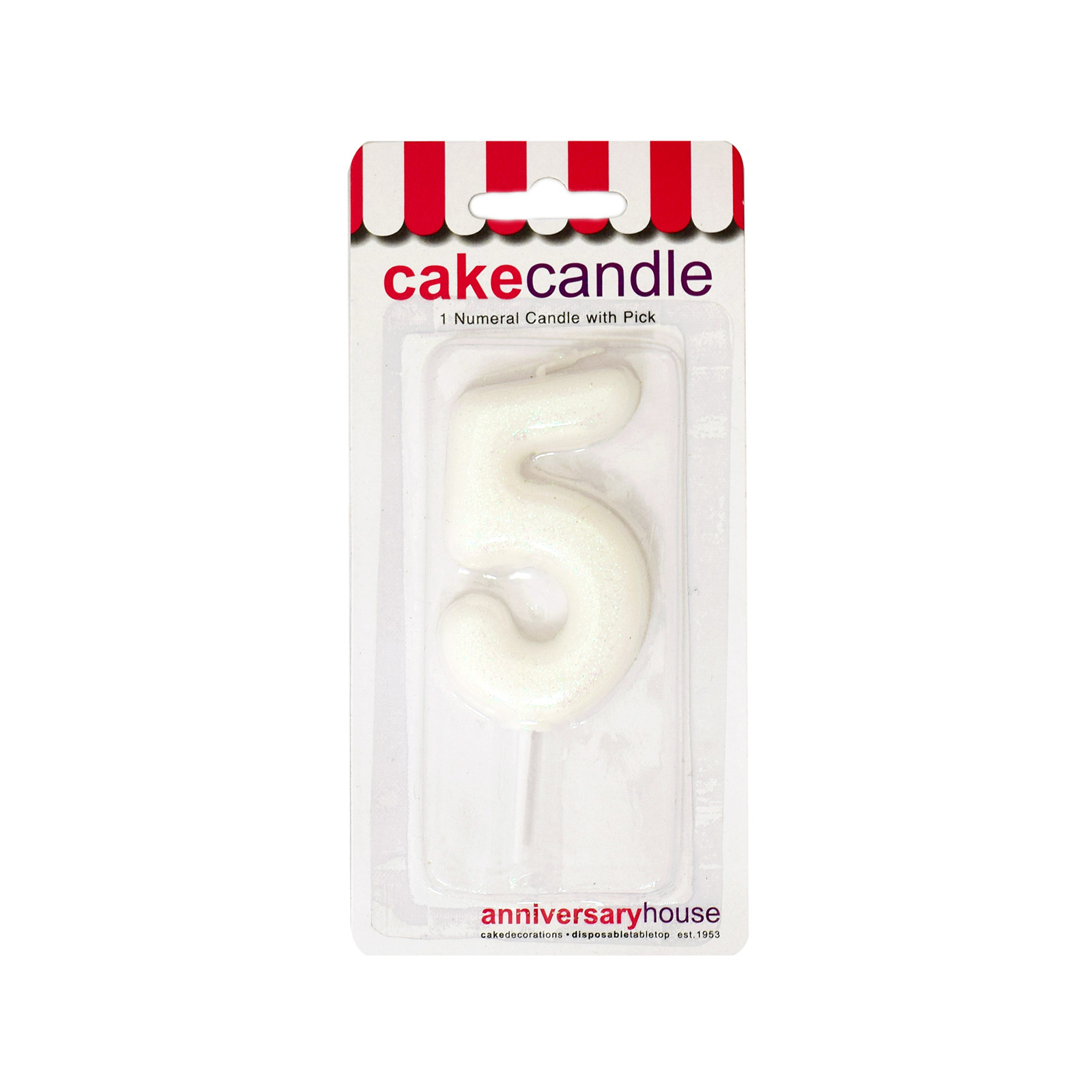 Anniversary House κερί γενεθλίων Νο. 5 εικόνα 1