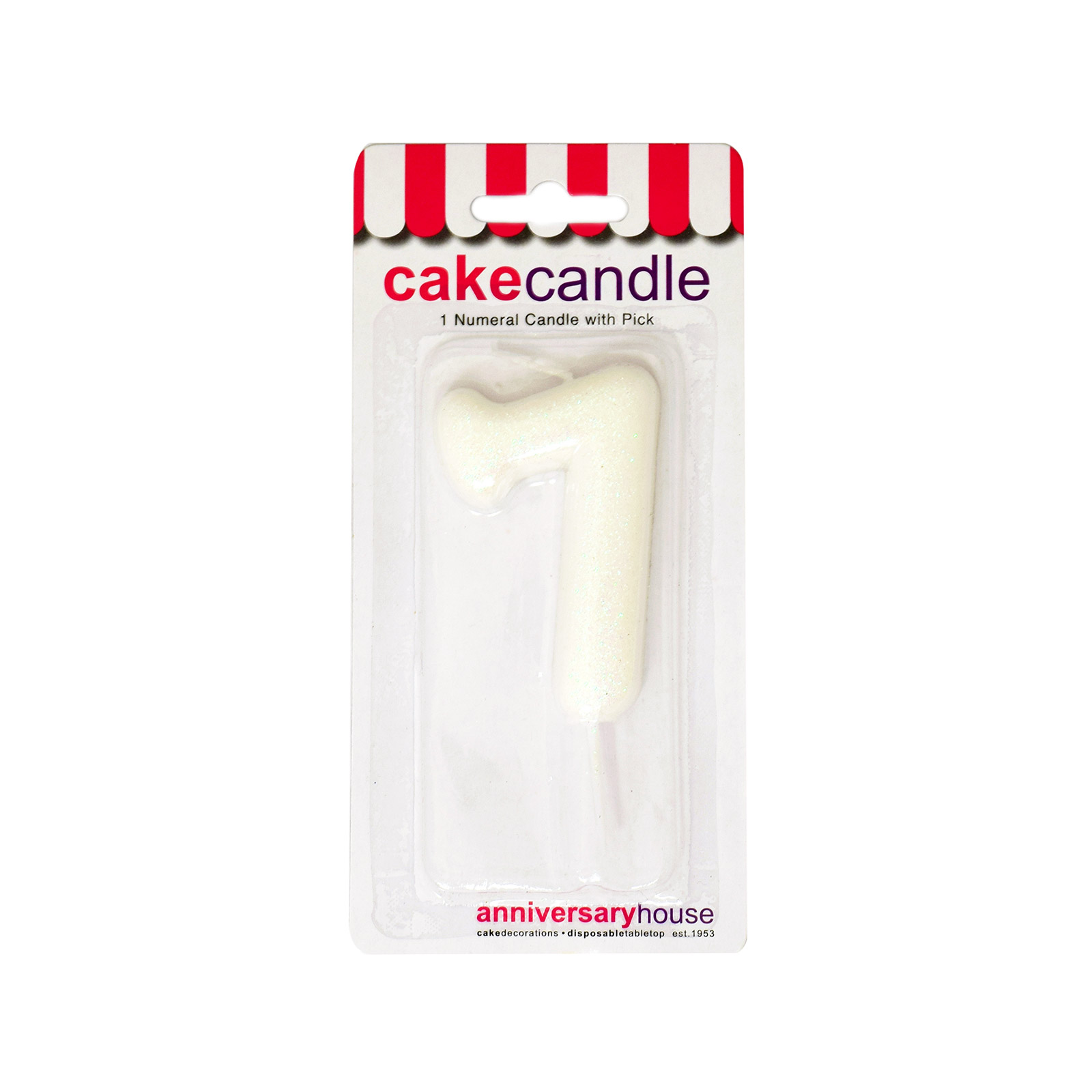 Anniversary House κερί γενεθλίων αριθμός 7 εικόνα 1