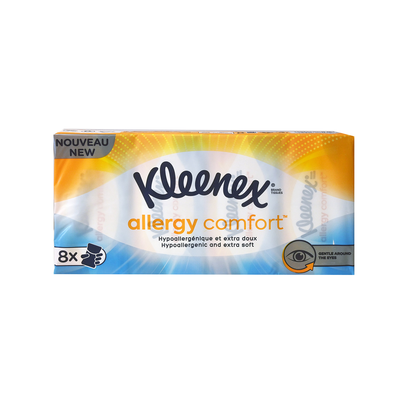 Kleenex Allergy comfort χαρτομαντηλα τσέπης 8τεμ εικόνα 1