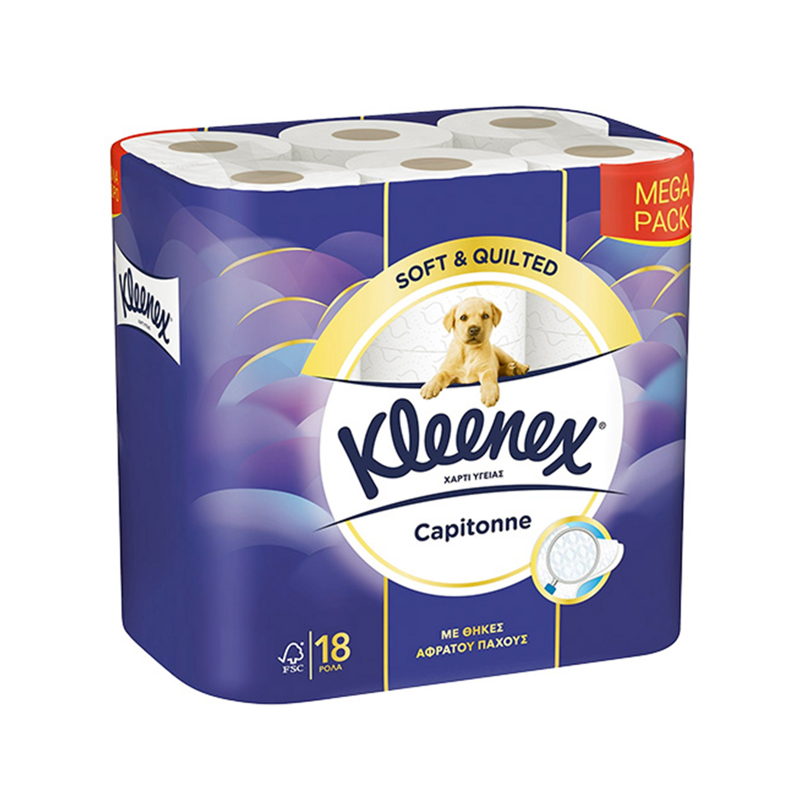 Kleenex Capitonne χαρτί υγείας 18τεμ εικόνα 1
