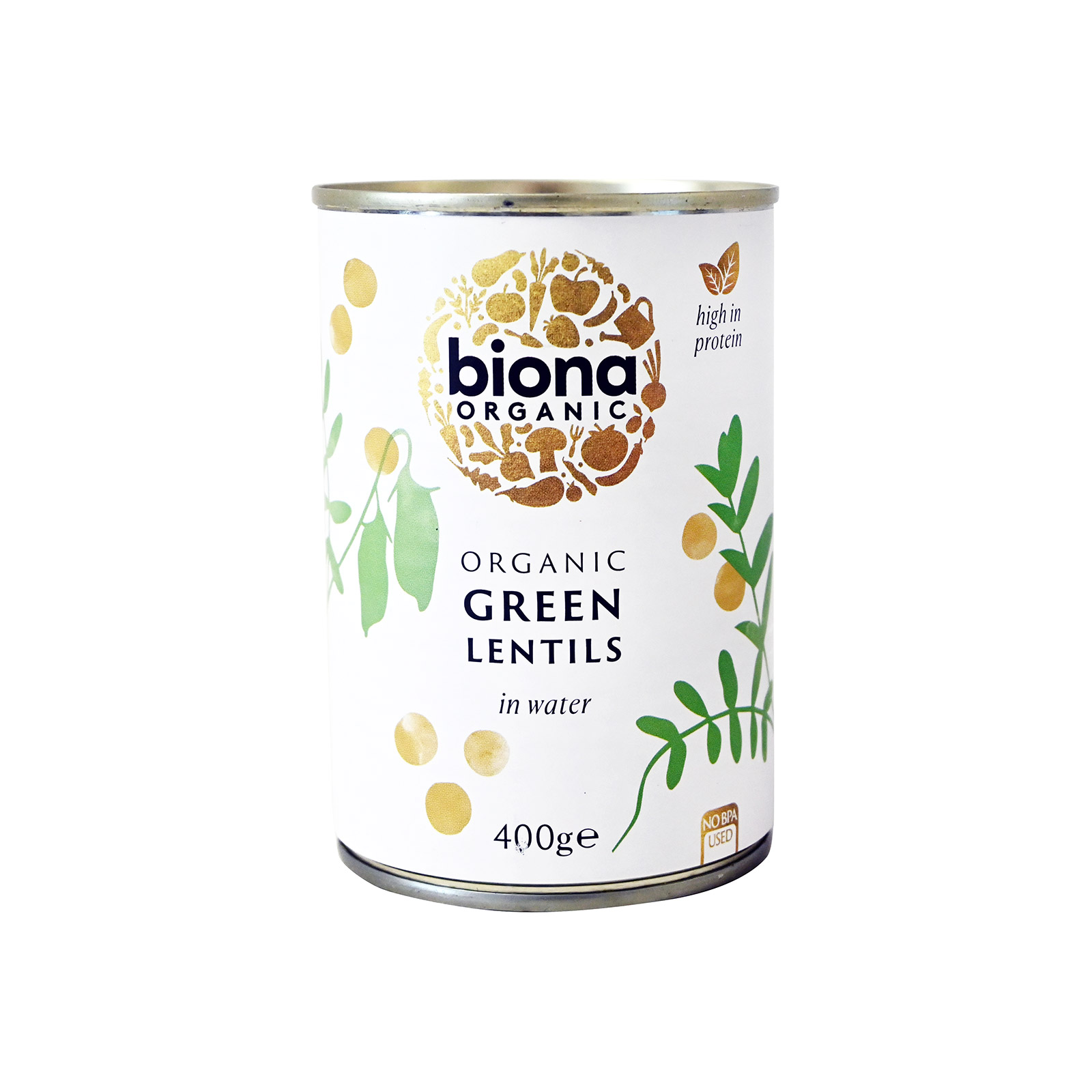 Biona φακές πράσινες σε νερό 400g εικόνα 1