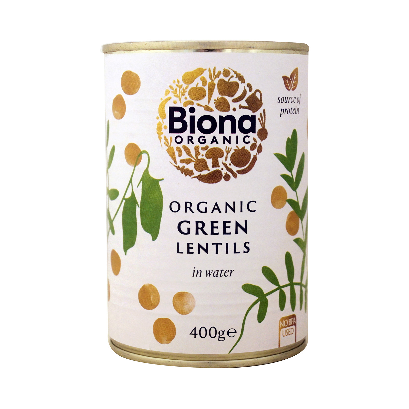 Biona φακές πράσινες σε νερό 400g εικόνα 1