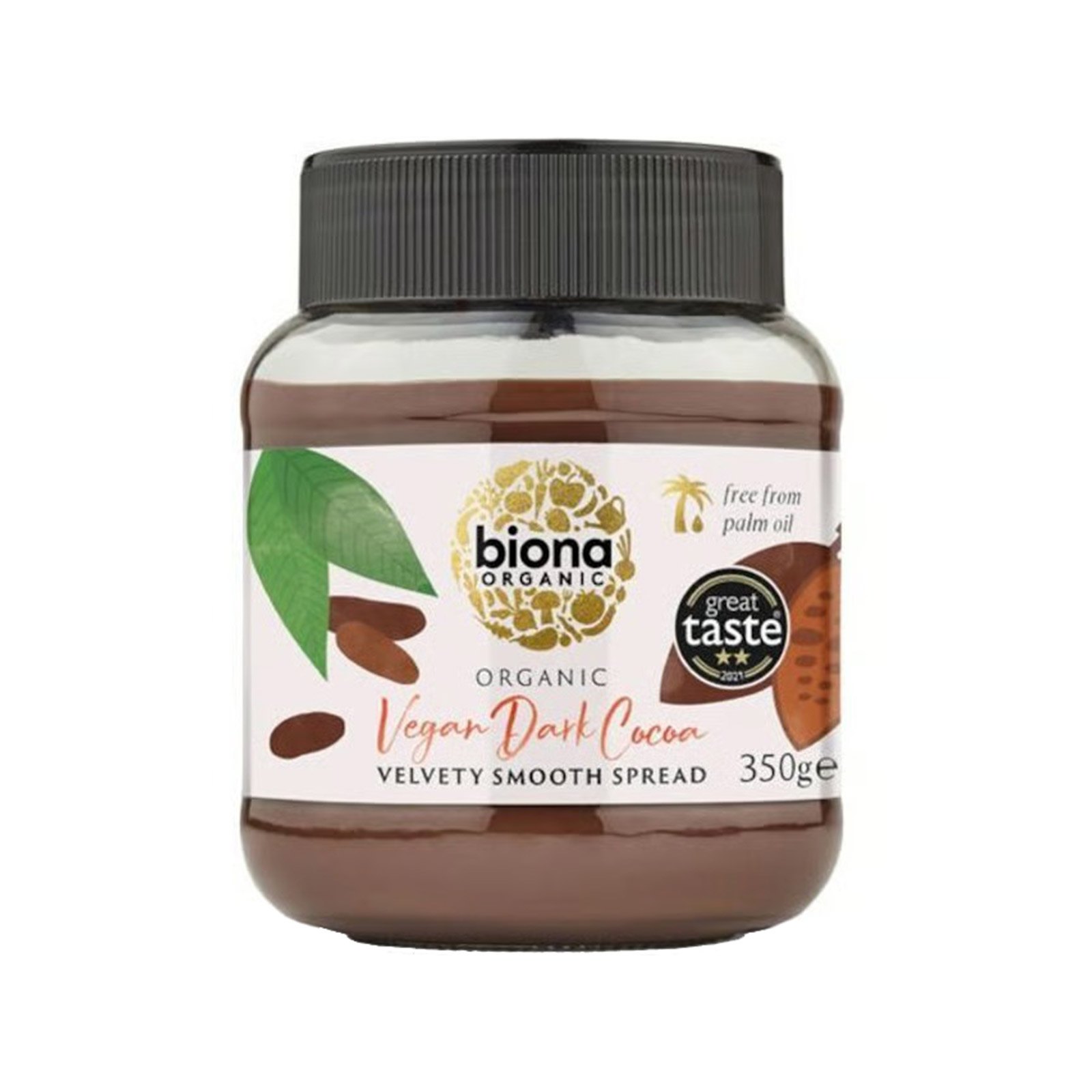 Biona προϊόν επάλειψης μαύρης σοκολάτας 350g εικόνα 1