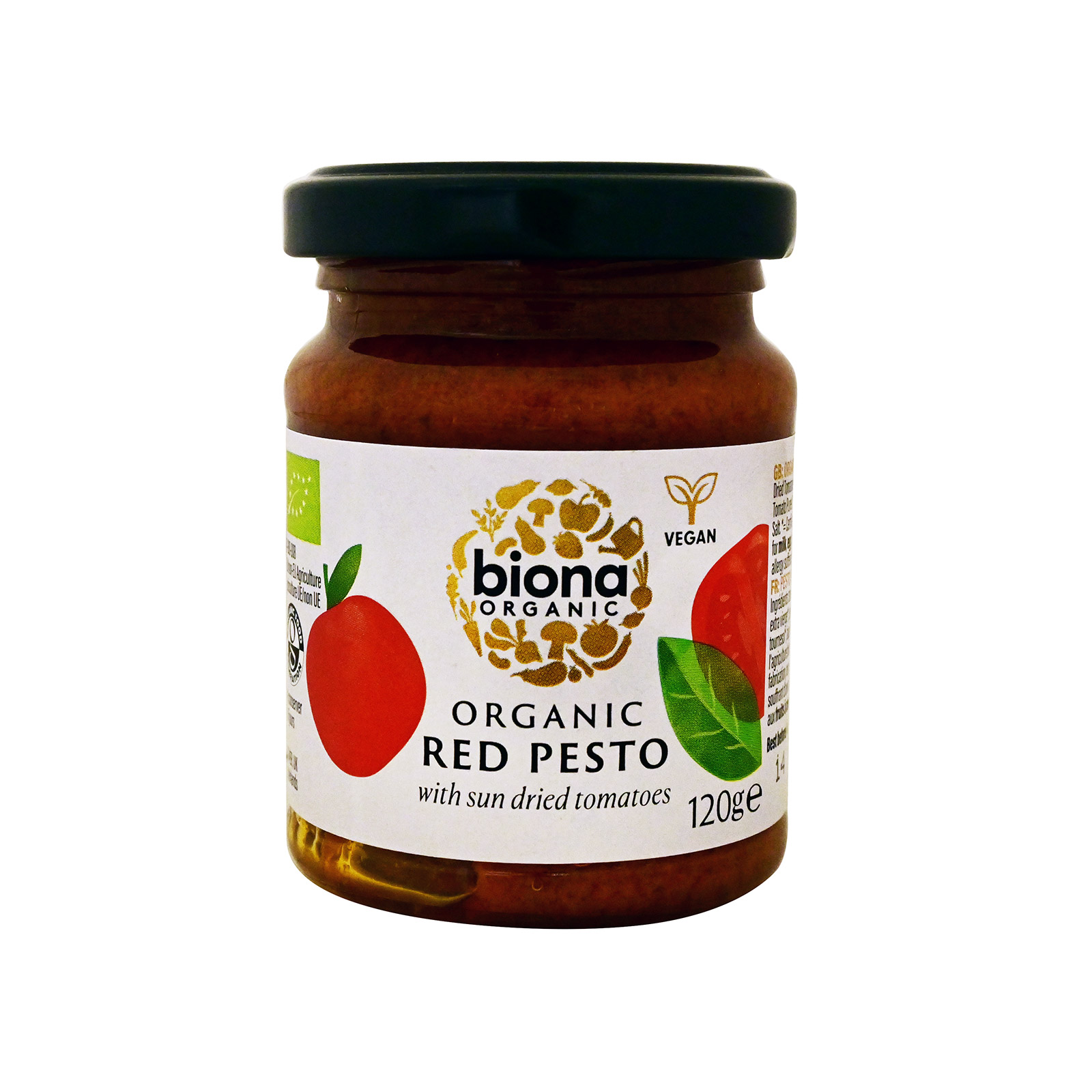 Biona σάλτσα pesto κόκκινη - με λιαστή τοματα 120g εικόνα 1
