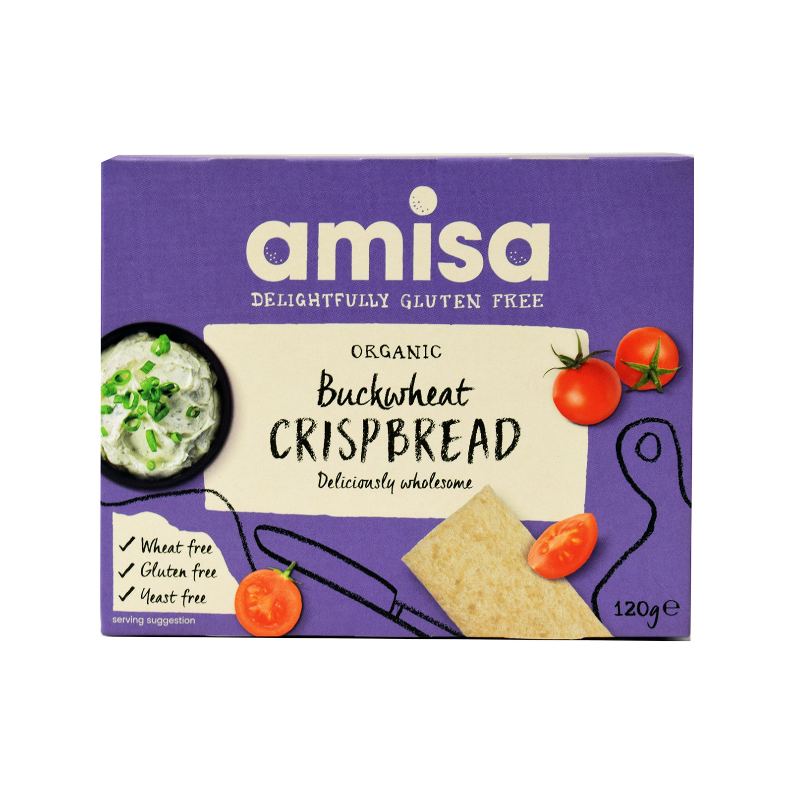 Amisa κράκερ φαγόπυρου 120g εικόνα 1