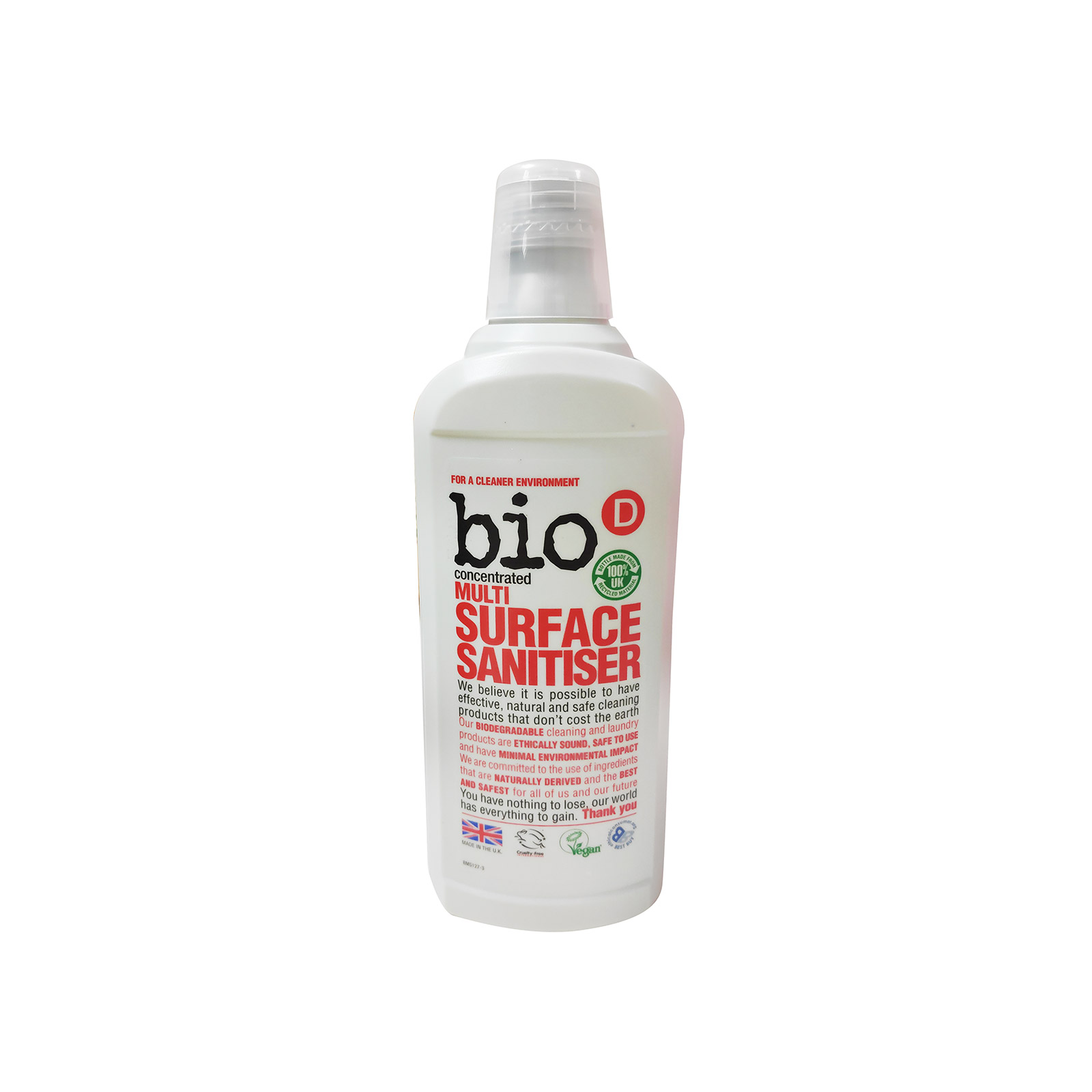 Bio D υγρό απολύμαντικό επιφανειών 750ml εικόνα 1