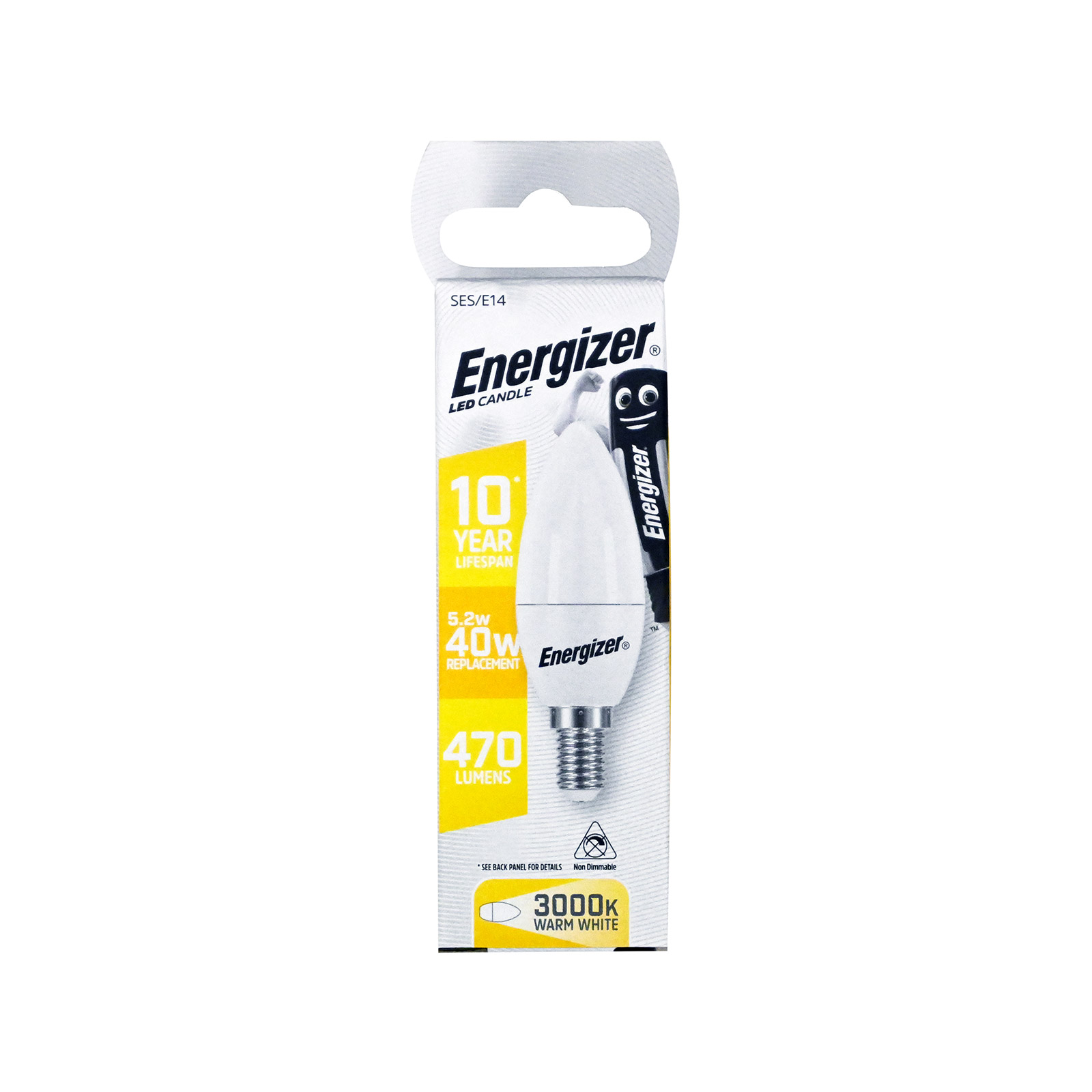 Energizer Ses / e14 λάμπα led κερί/ θερμό φως 5,2w εικόνα 1