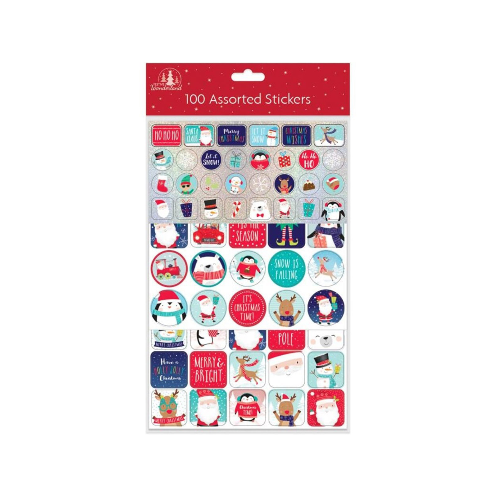 Tallon αυτοκόλλητα χριστουγεννιάτικα 100τεμ εικόνα 1