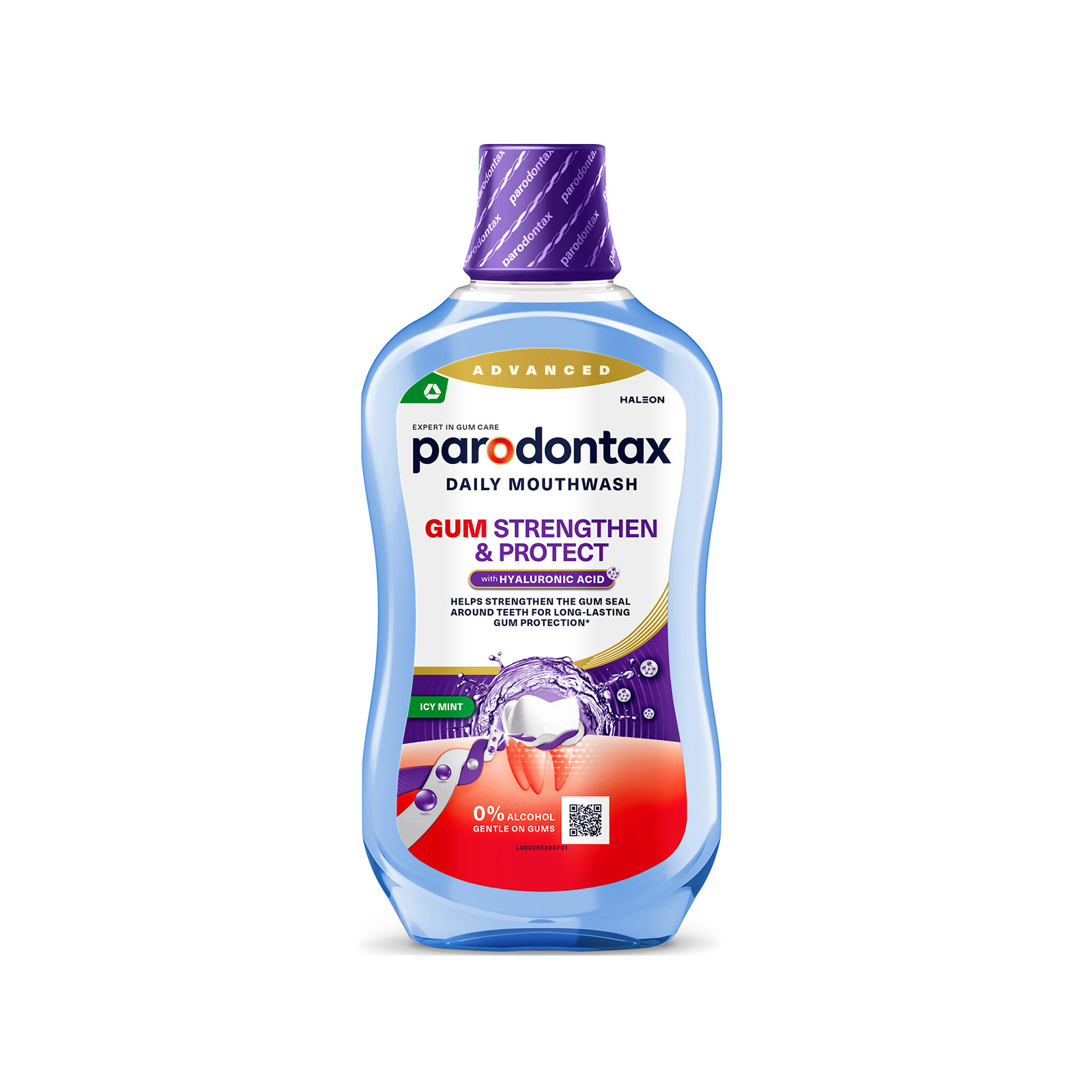 Paradontax στοματικό διάλυμα ice mint 500ml εικόνα 1