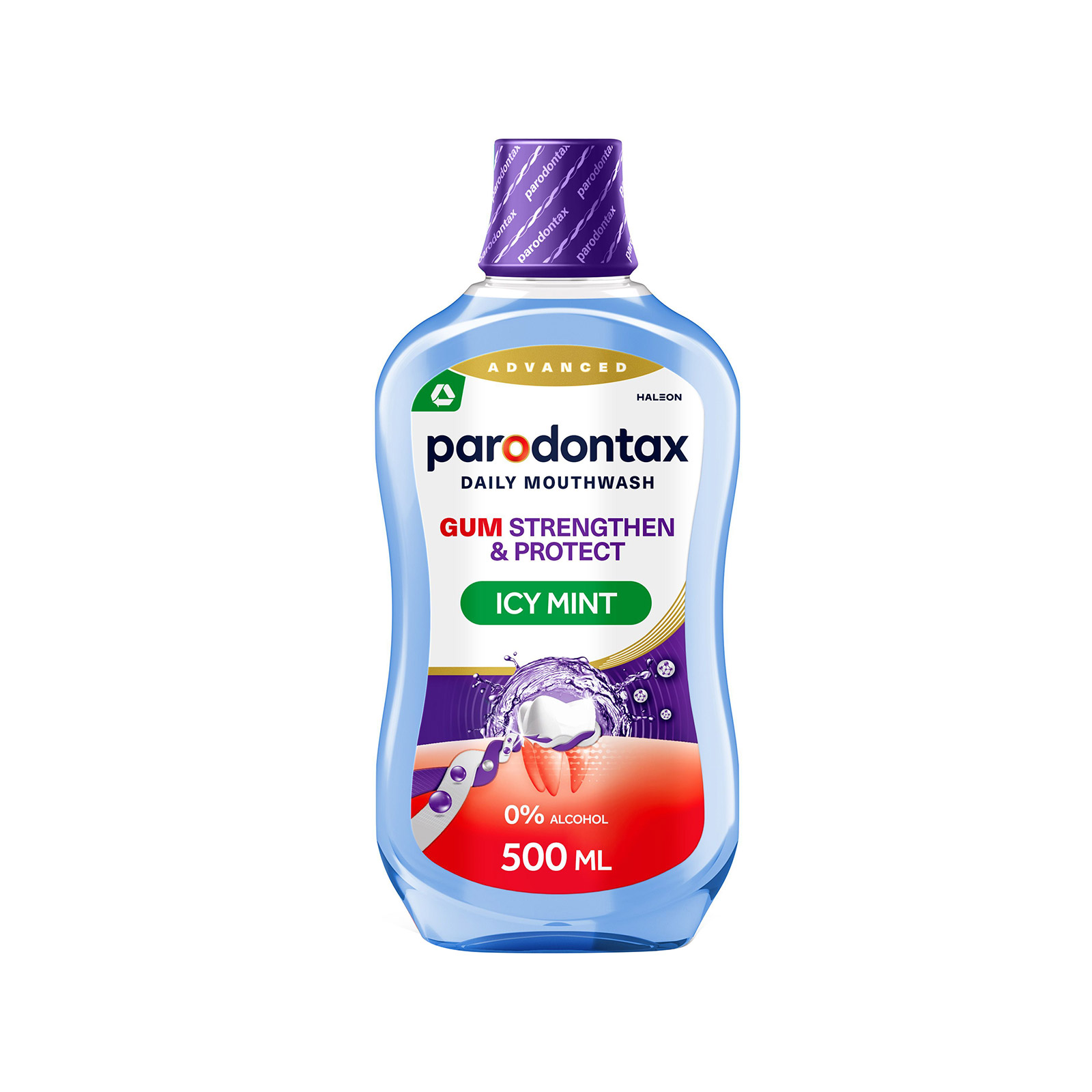 Paradontax στοματικό διάλυμα ice mint 500ml εικόνα 1