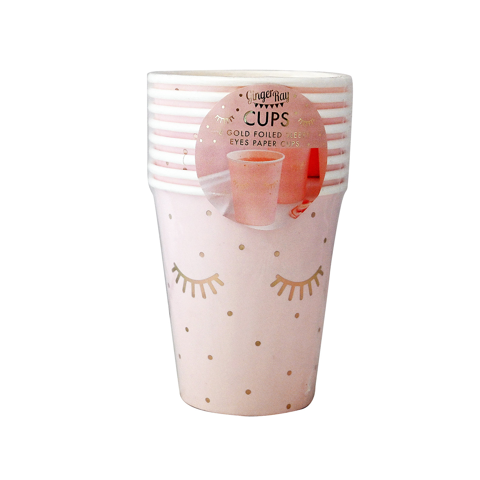 Ginger Ray ποτήρια μίας χρήσης eyes mask paper 8τεμ εικόνα 1