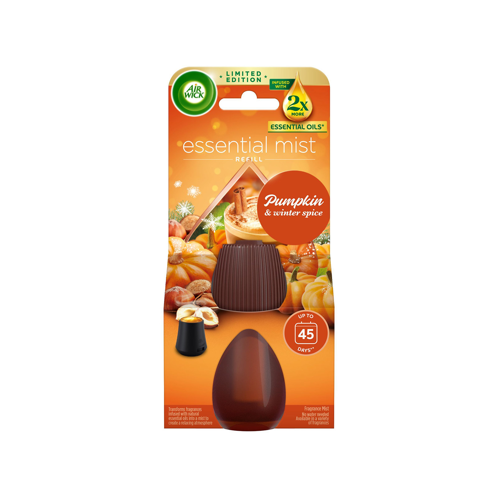 Airwick Essential mist air freshener dispenser refill pumpkin spice 20ml image 1