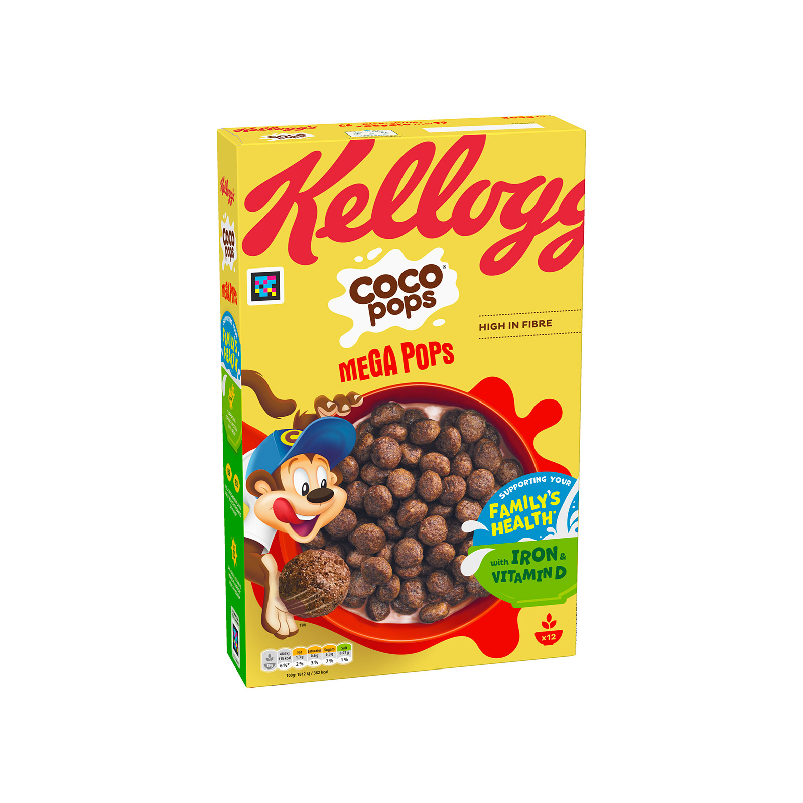 Kellogg's Coco Pops Mega Pops δημητριακά 365g εικόνα 1