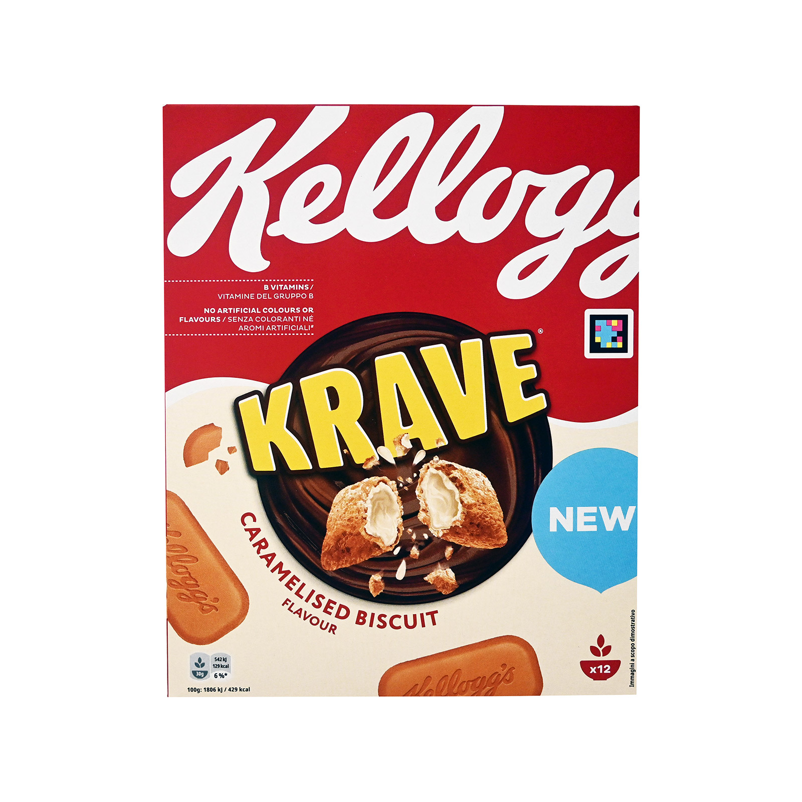 Kellogg's Krave δημητριακά caramelised biscuit 375g εικόνα 1