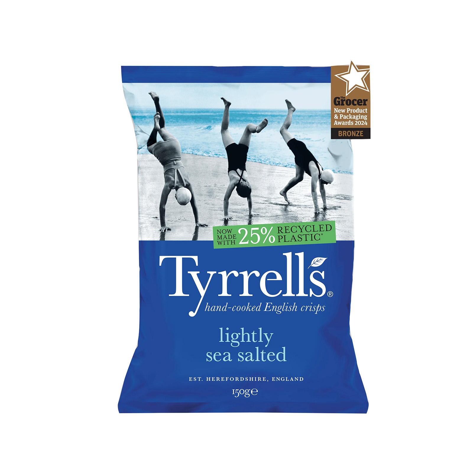 Tyrrell's τσιπς πατατάκια lightly salted σνακ 150g εικόνα 1