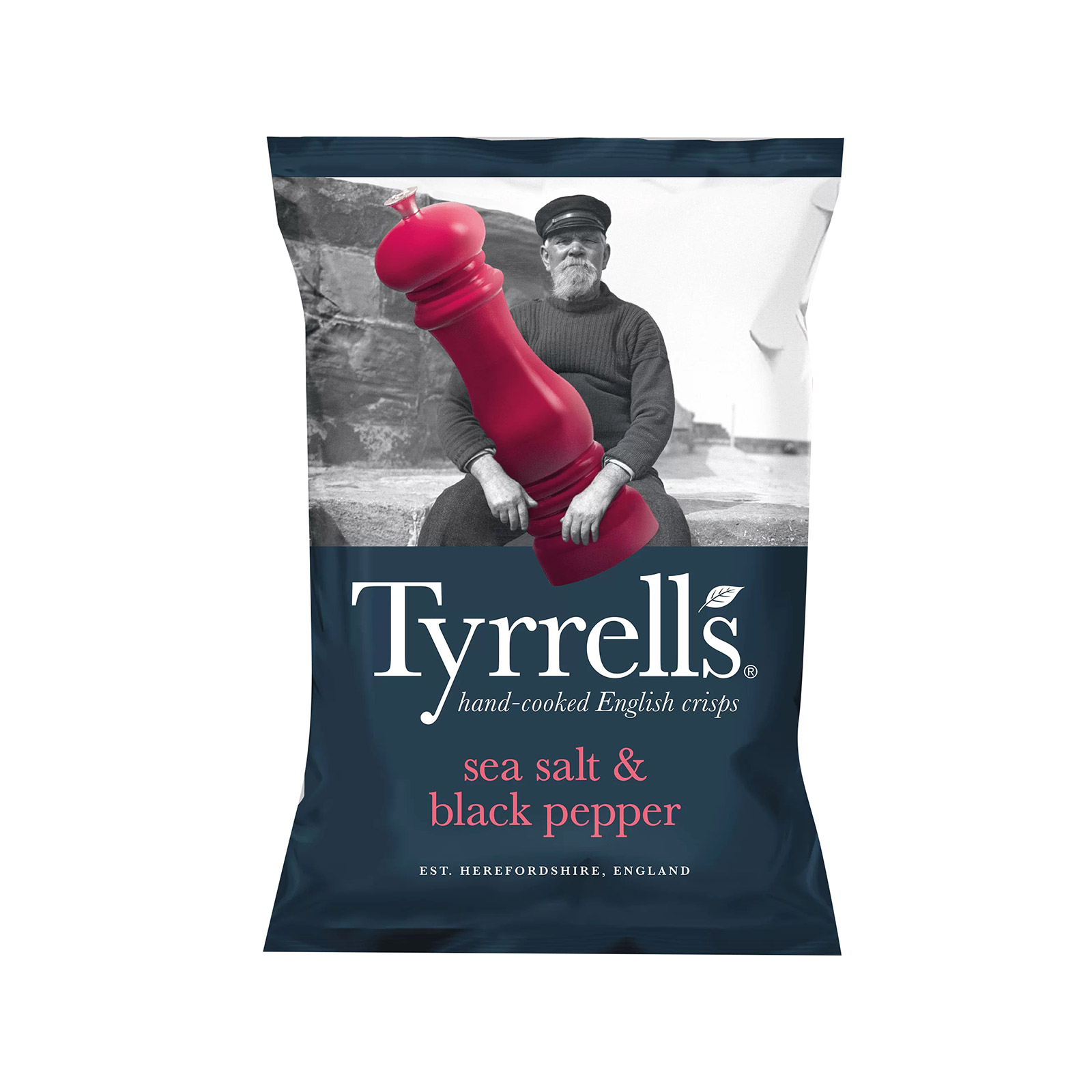 Tyrrell's τσιπς πατατάκια sea salt & black pepper 150g εικόνα 1