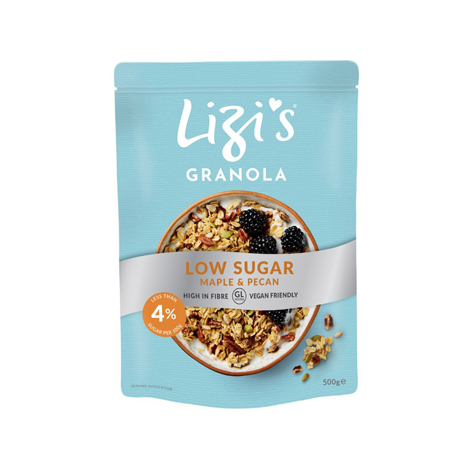 Lizi's δημητριακά granola maple & pecan, low sugar 500g εικόνα 1