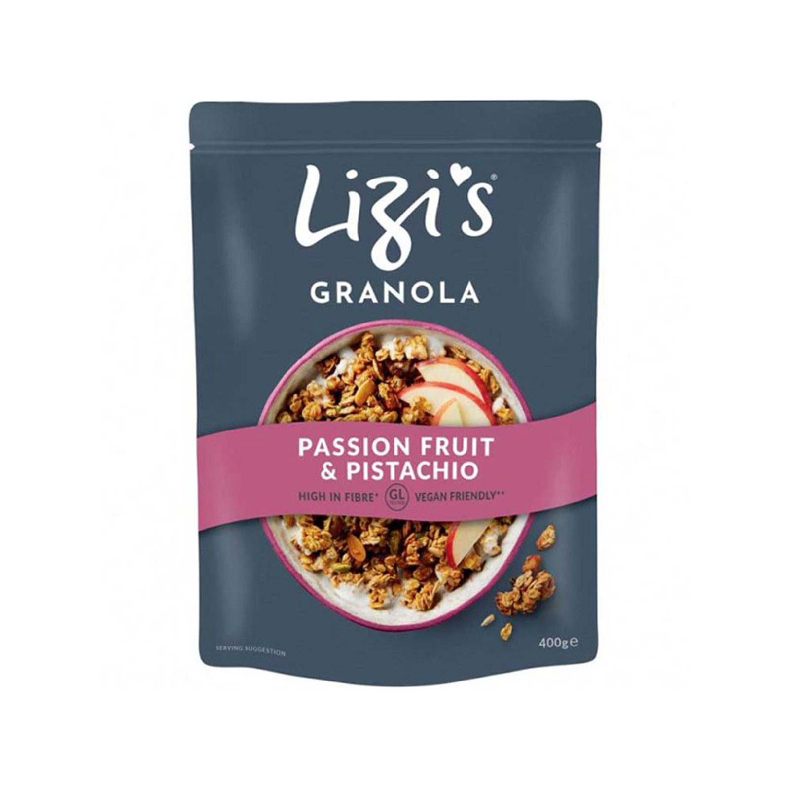 Lizi's δημητριακά granola φρούτα του πάθους, φιστίκι 400g εικόνα 1