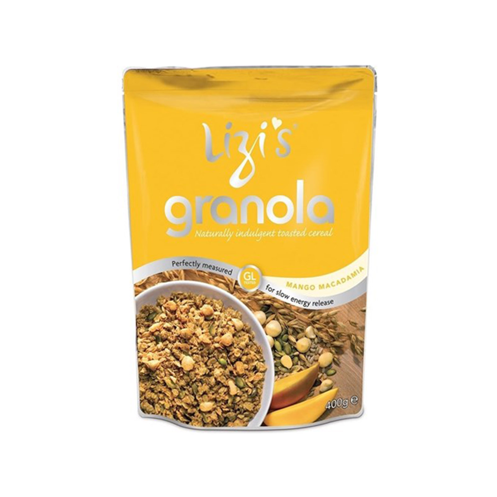 Lizi's δημητριακά granola μάνγκο, μακαντέμια 400g εικόνα 1