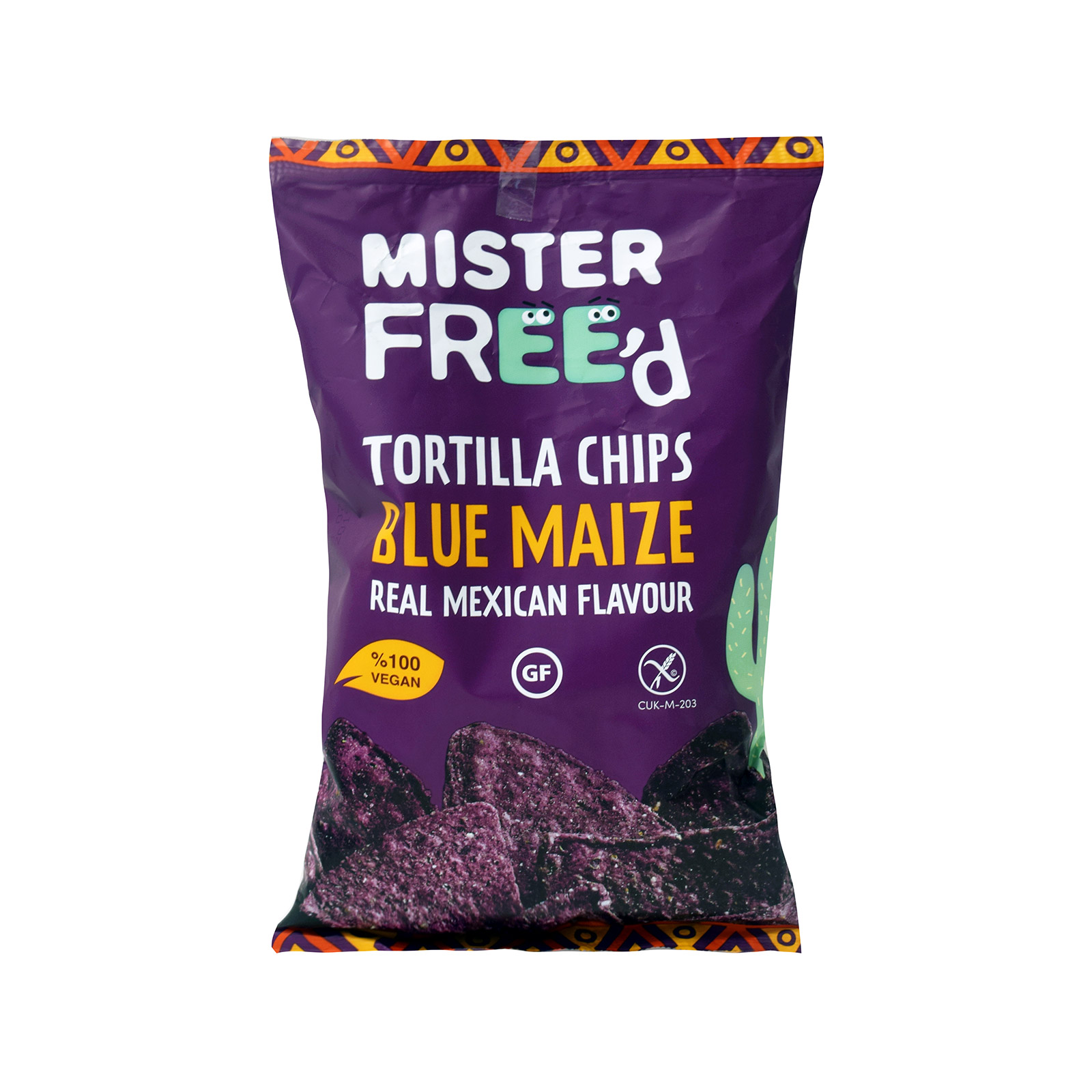 Mister Free'd τσιπς τορτίγια με μπλε καλαμπόκι 135g εικόνα 1