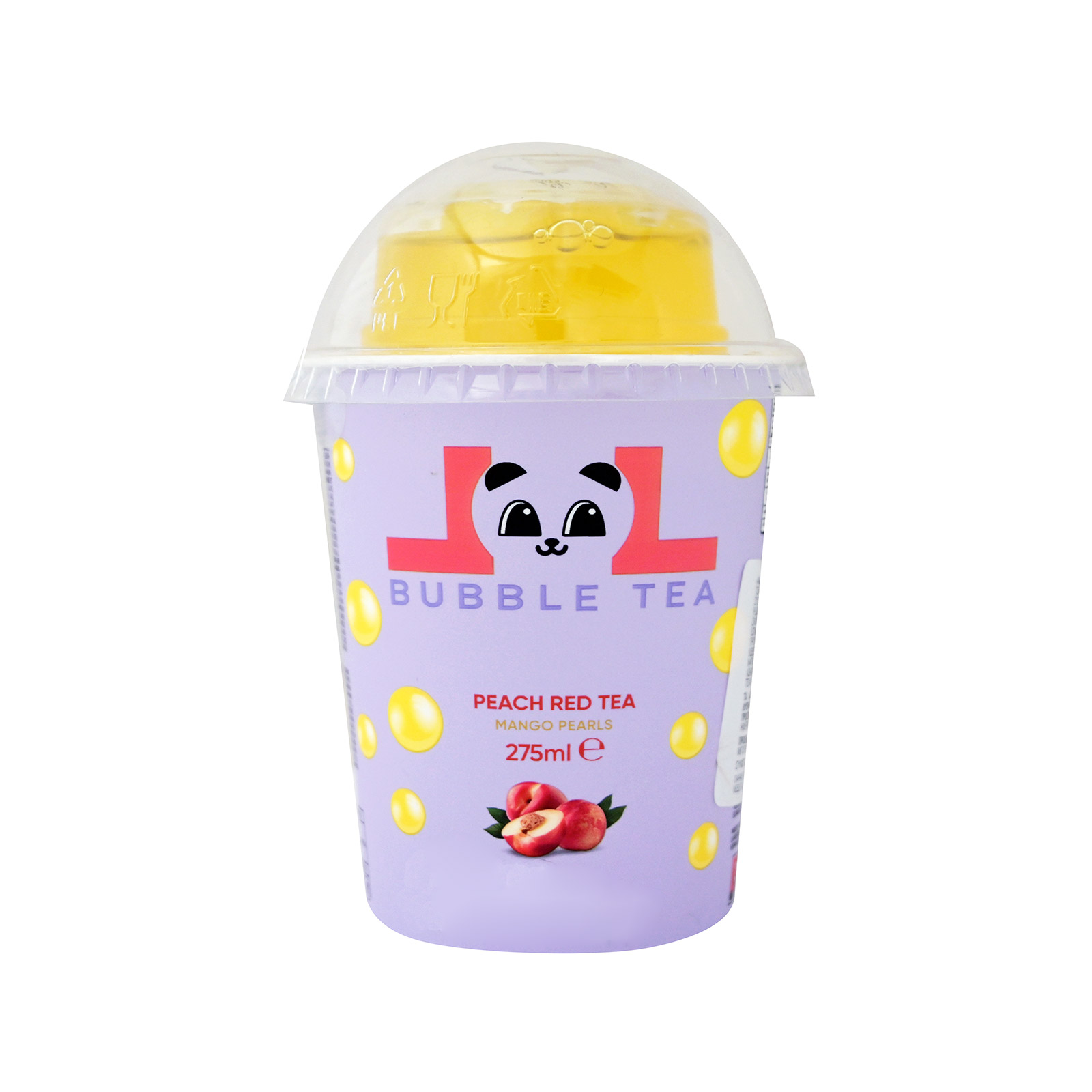 Lol Bubble tea red peach beverage mango pearls 275ml image 1