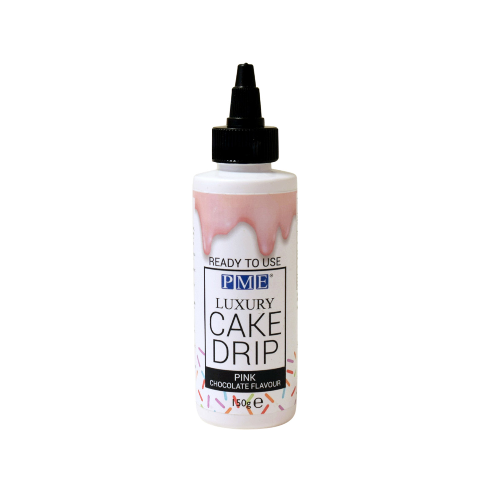 Pme Luxury Cake Drip διακοσμητικά ζαχαροπλαστικής pink, chocolate flavour 150g εικόνα 1