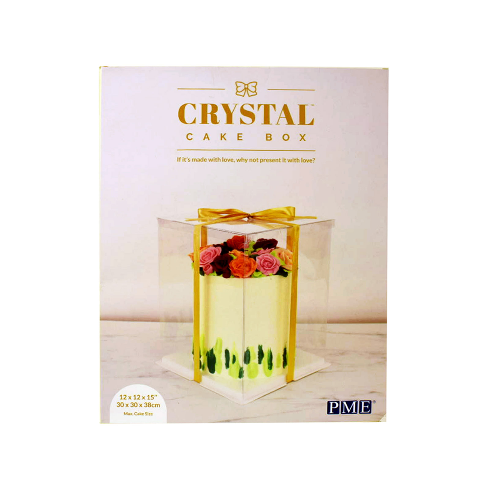 Pme Crystal cake box κουτί συσκευασίας κεϊκ 30χ30χ38 εικόνα 1