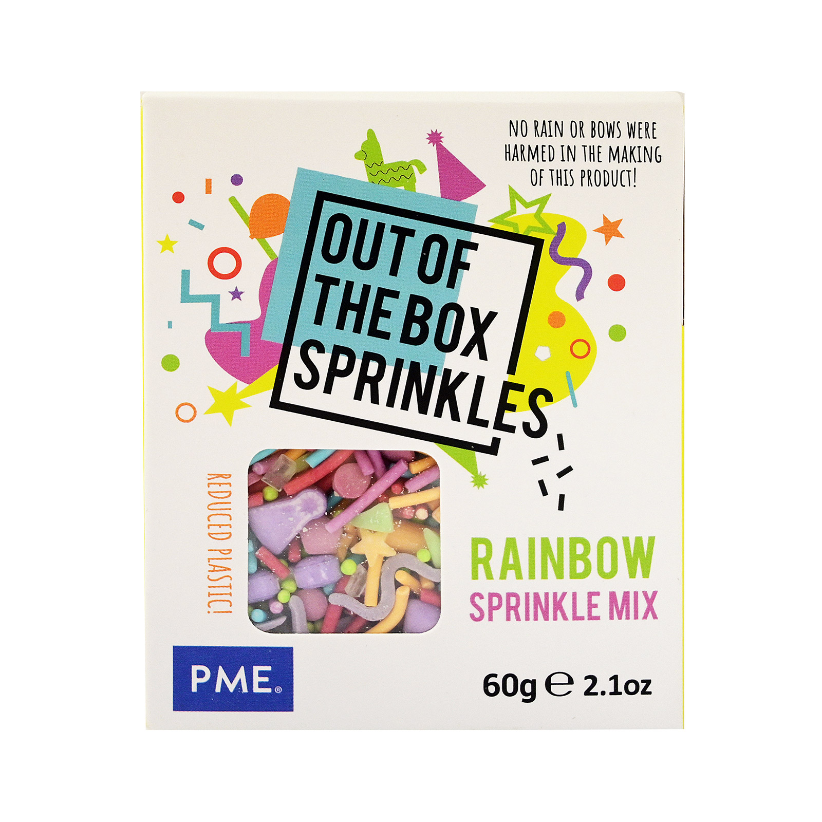 Pme Out of the box sprinkles διακοσμητικά ζαχαροπλαστικής rainbow mix 60g εικόνα 1