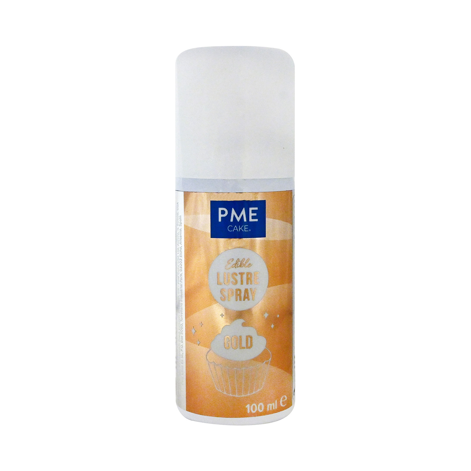 Pme spray ζαχαροπλαστικής edible gold 100ml εικόνα 1