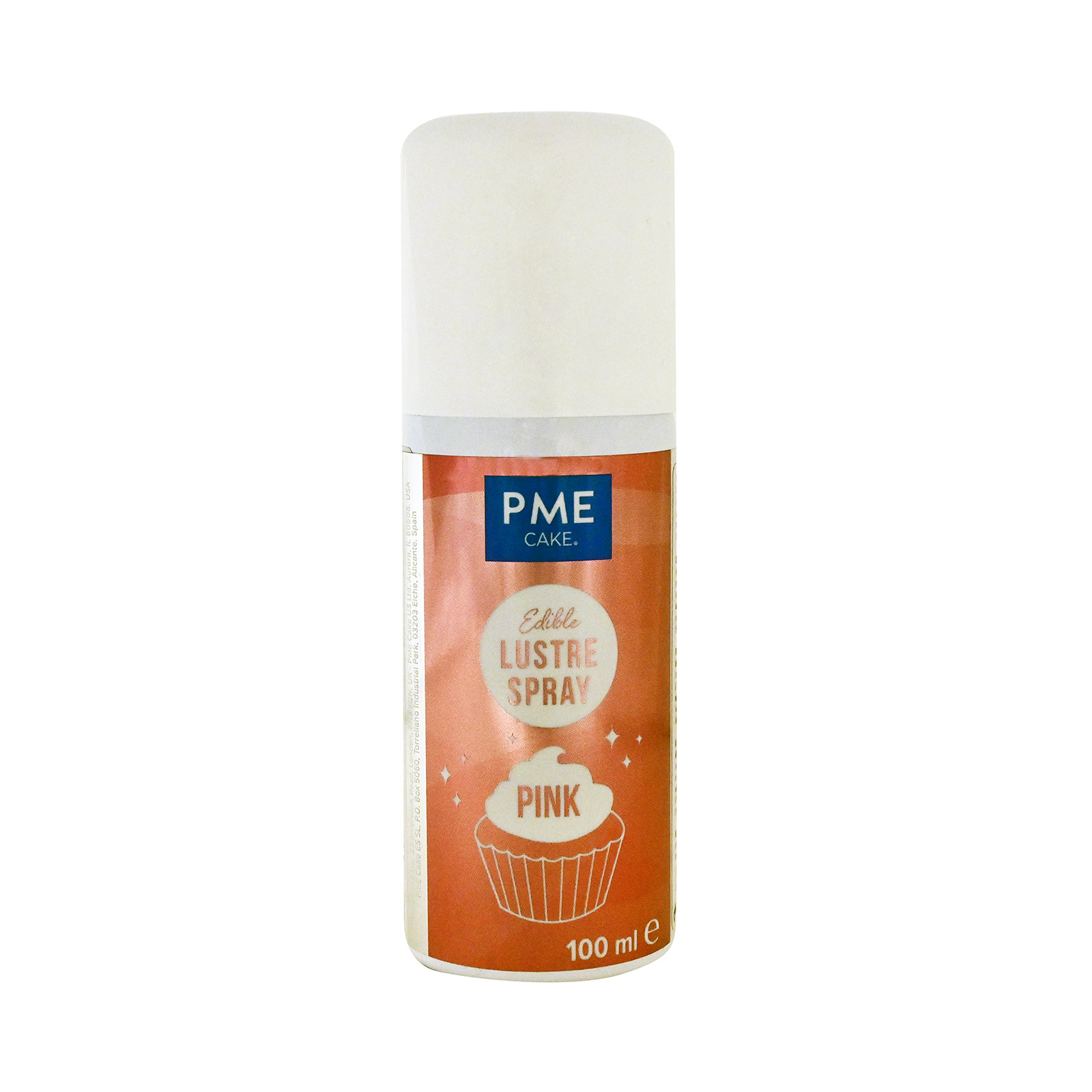 Pme spray ζαχαροπλαστικής edible pink 100ml εικόνα 1