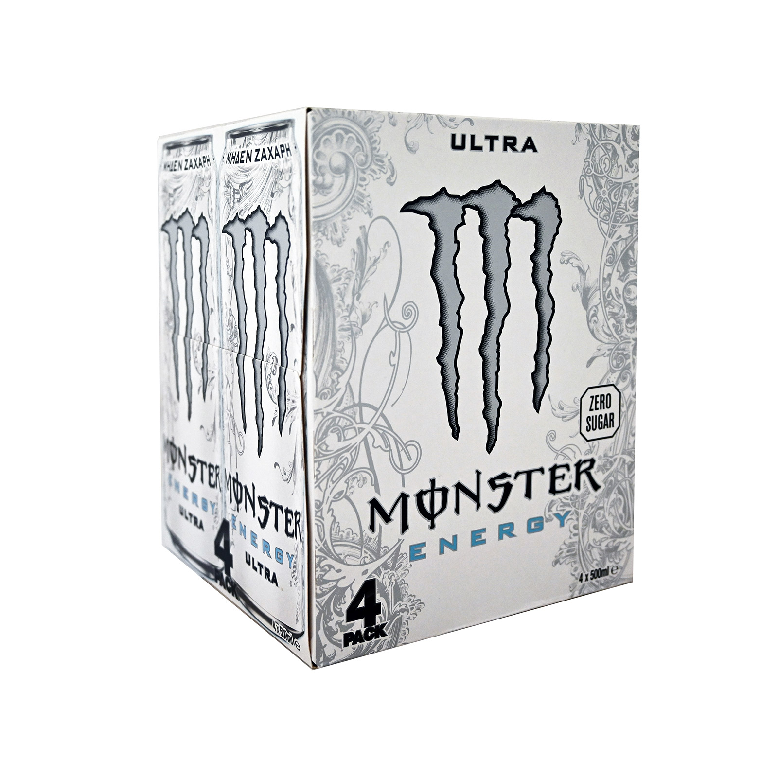 Monster Energy Ultra ενεργειακό ποτό 4x500ml εικόνα 1