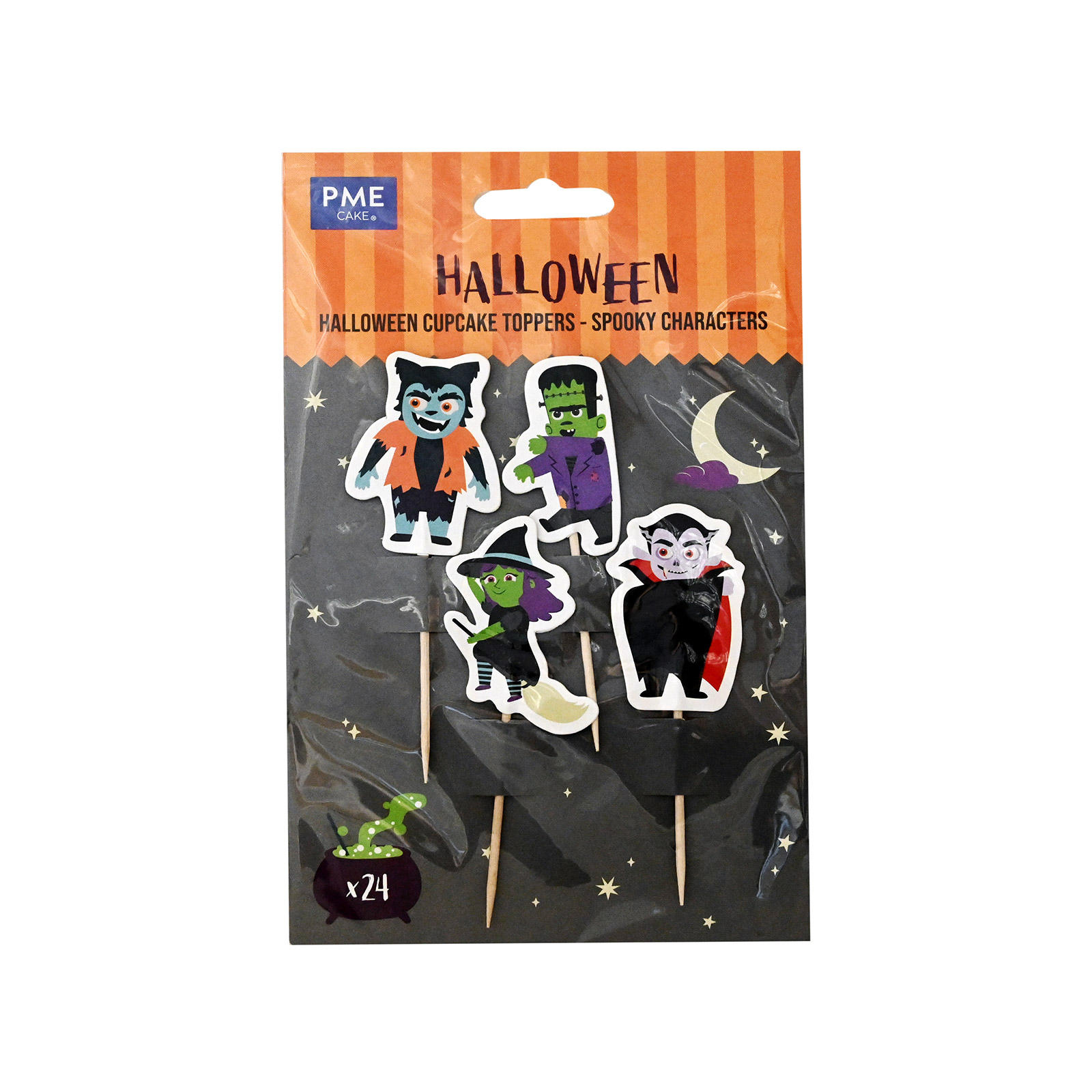 Pme Halloween cupcake topper edible decorations 24pcs image 1