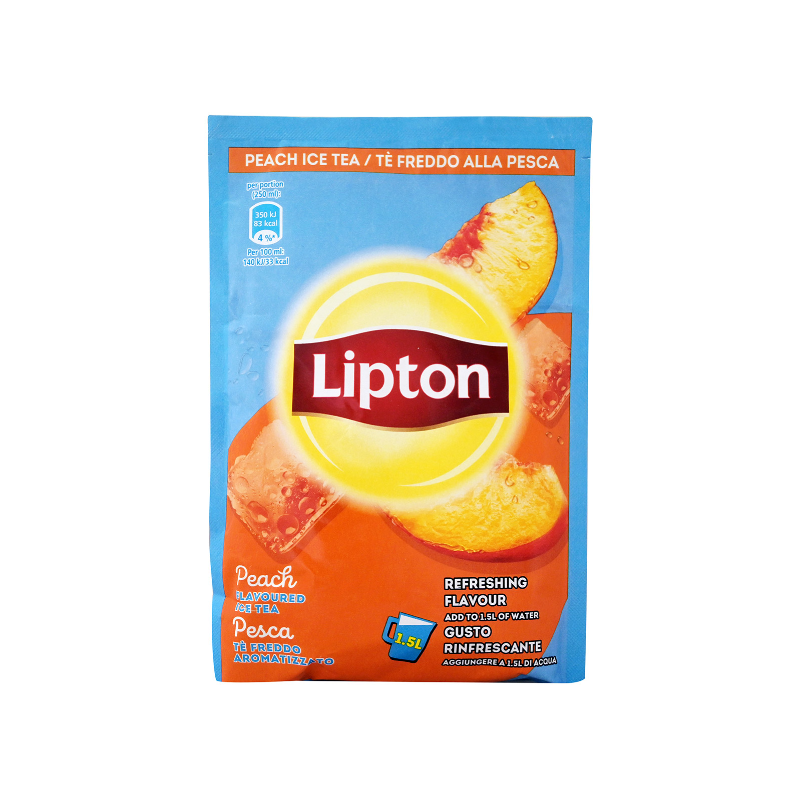 Lipton cold drink powder with tea & peach 125g image 1