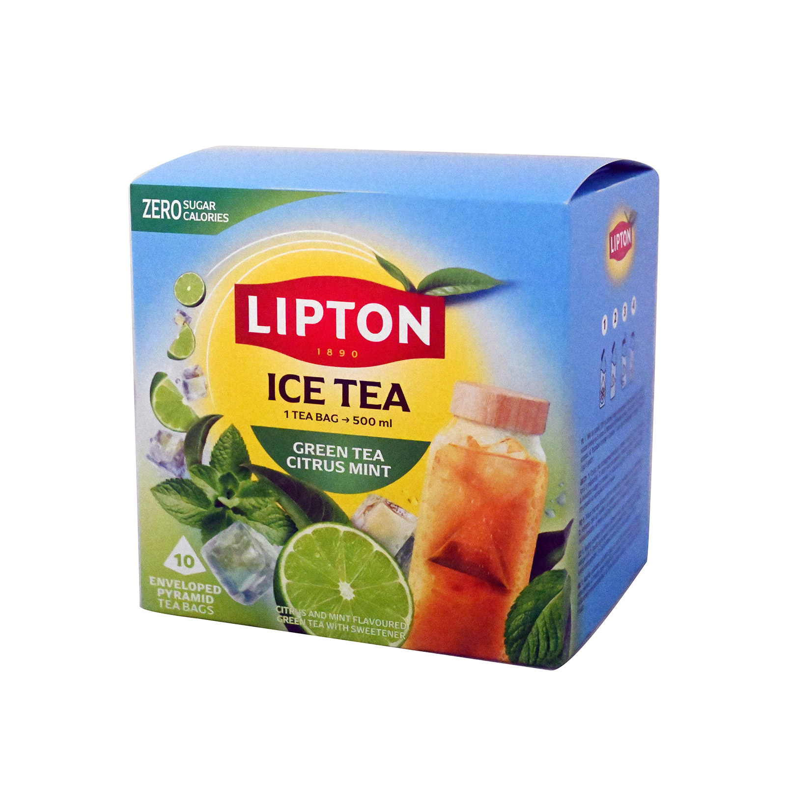 Lipton Ice Tea αφέψημα πράσινου τσαγιού citrus mint 10φακ εικόνα 1