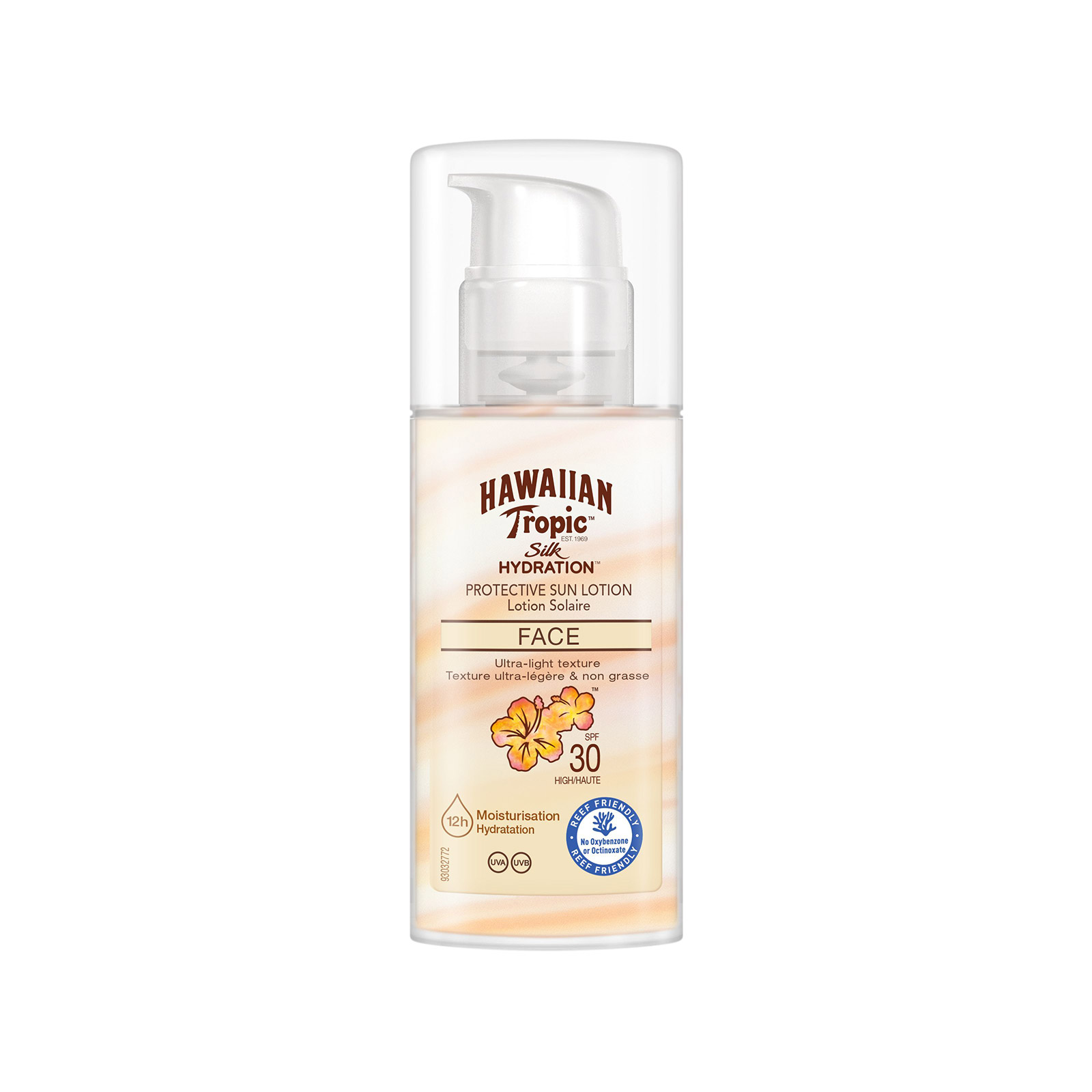 Hawaiian Tropic Silk Hydration/ Air Soft Face αντηλιακή λοσιόν προσώπου high, spf30 50ml εικόνα 1