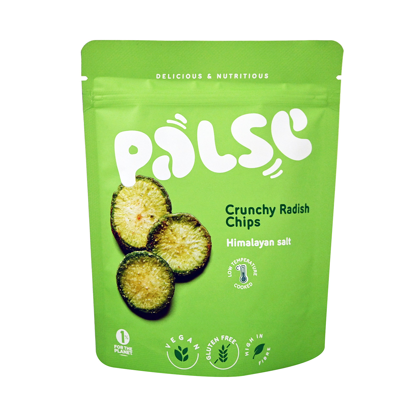 Palse green radish chips Himalayan salt 50g image 1