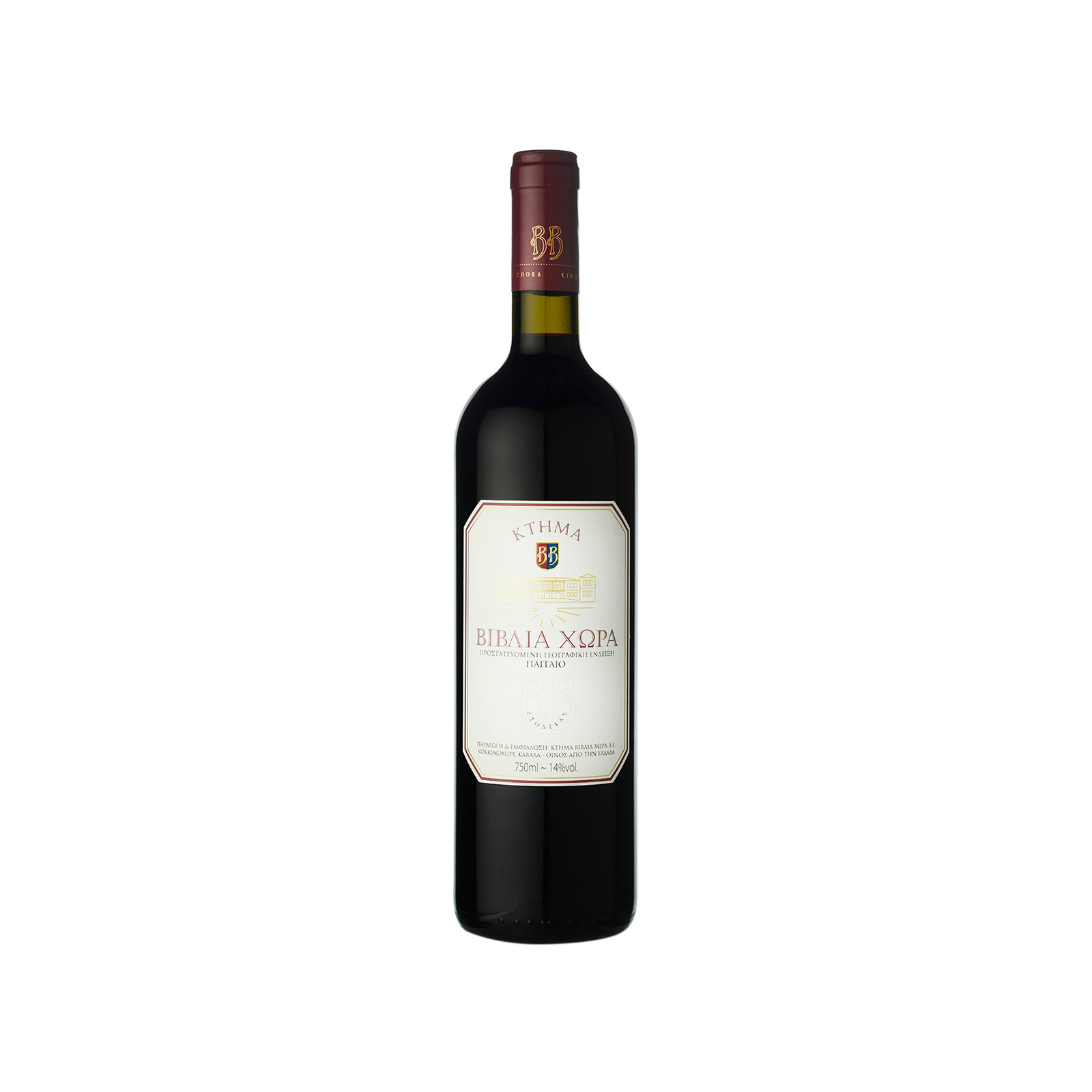 Κτήμα Βιβλία Χώρα Καβάλα οίνος ερυθρός merlot, cabernet sauvignon & Αγιωργίτικος 750ml εικόνα 1