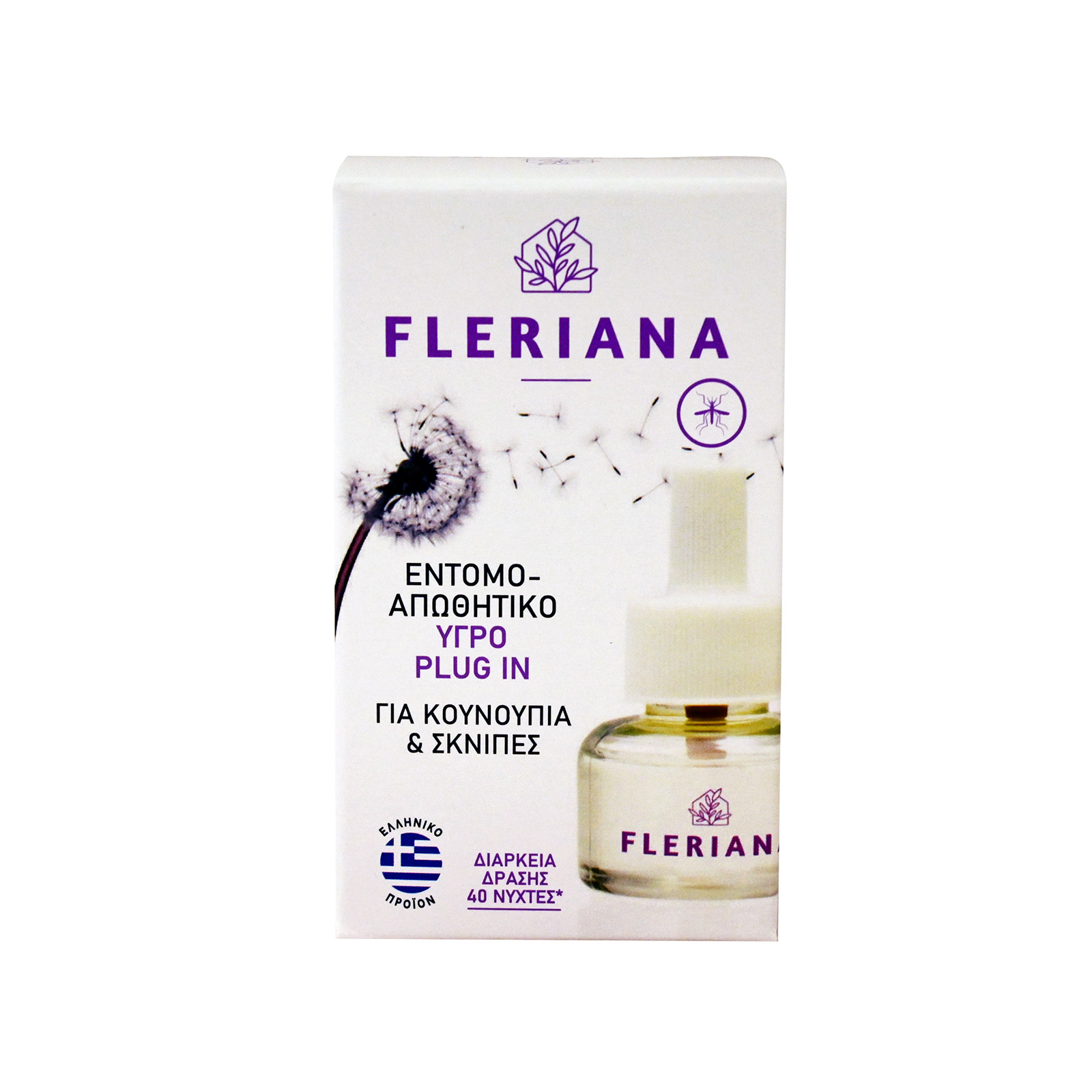 Fleriana Plug In εντομοαπωθητικό υγρό 40 νύχτες 30ml εικόνα 1