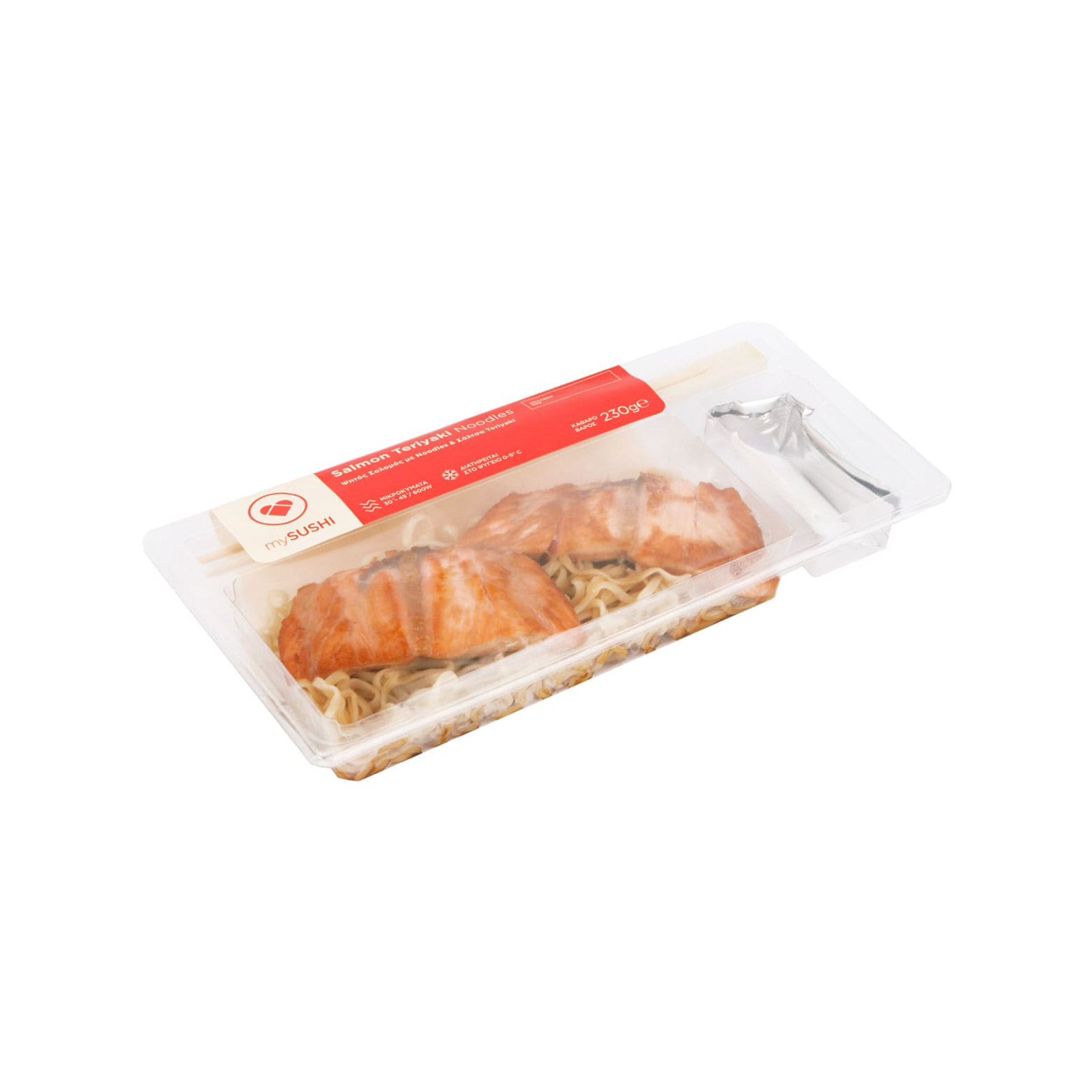 My Sushi νούντλς salmon teriyaki 230g εικόνα 1