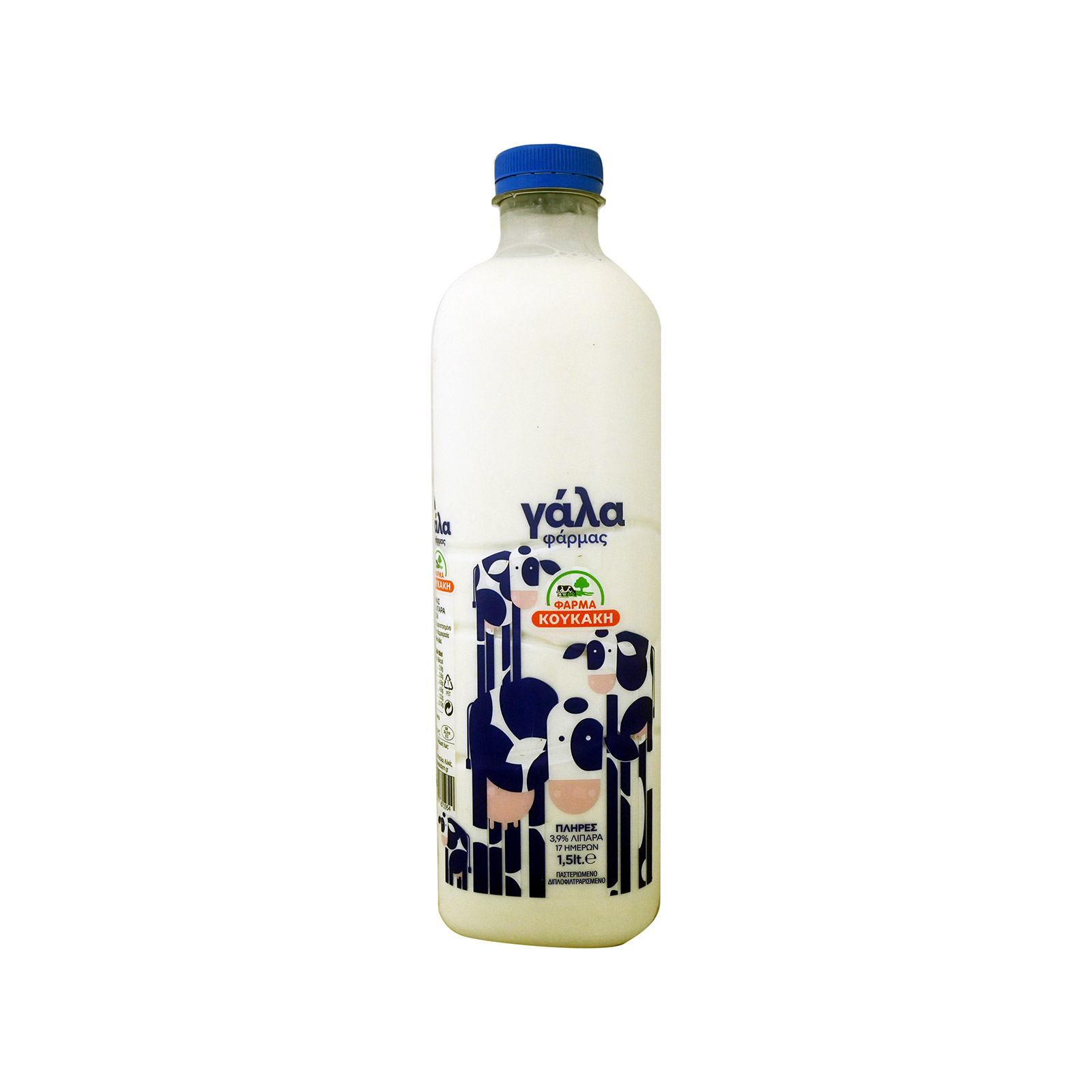 Φάρμα Κουκάκη γάλα αγελάδος πλήρες 1.5lt εικόνα 1