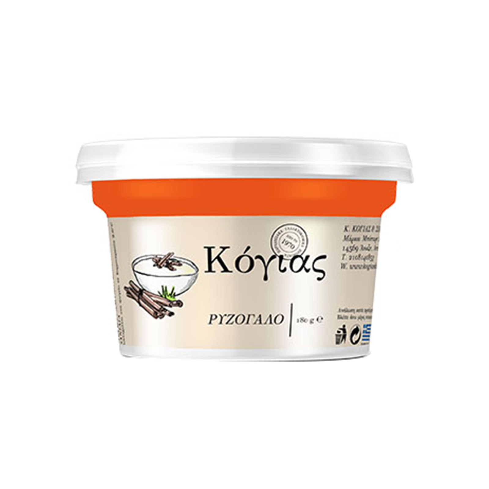 Κόγιας επιδόρπιο ψυγείου ρυζόγαλο 180g εικόνα 1