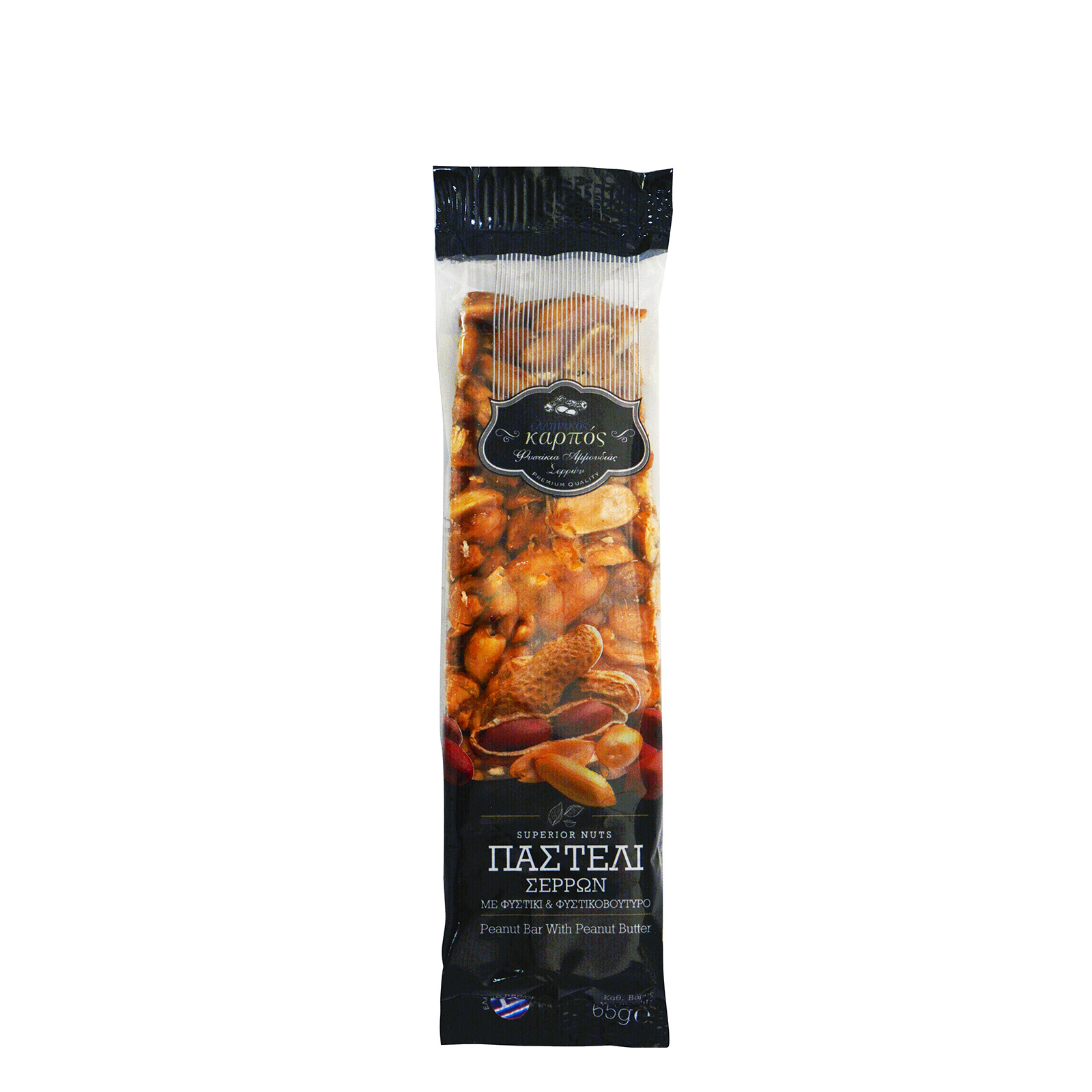 Ελληνικός Καρπός παστέλι με φιστικι & φιστικοβουτυρο 65g εικόνα 1