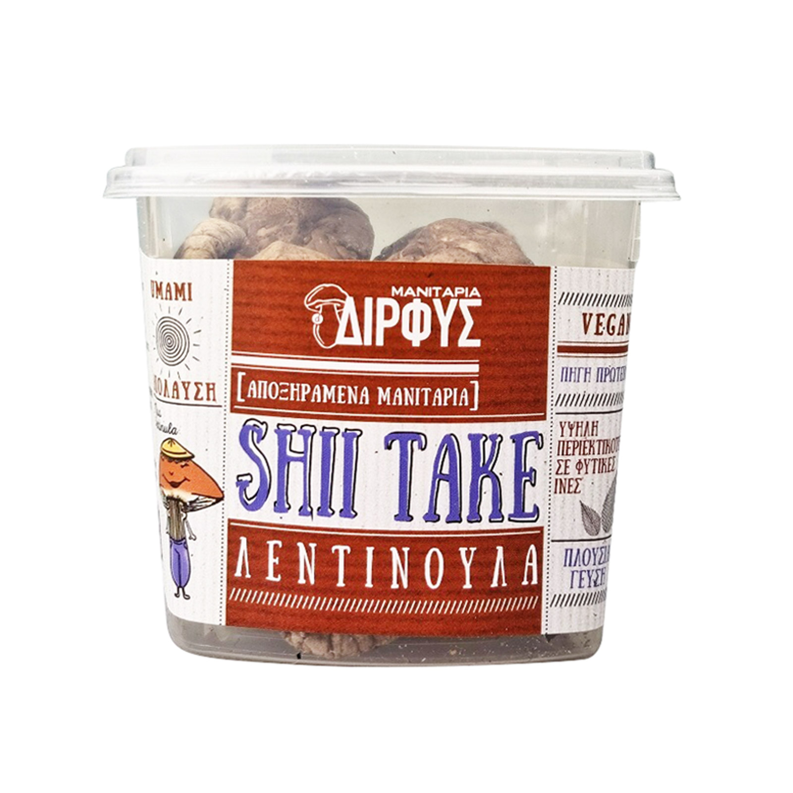 Δίρφυς Λεντινούλα μανιτάρια αποξηραμένα ολόκληρα 25g εικόνα 1