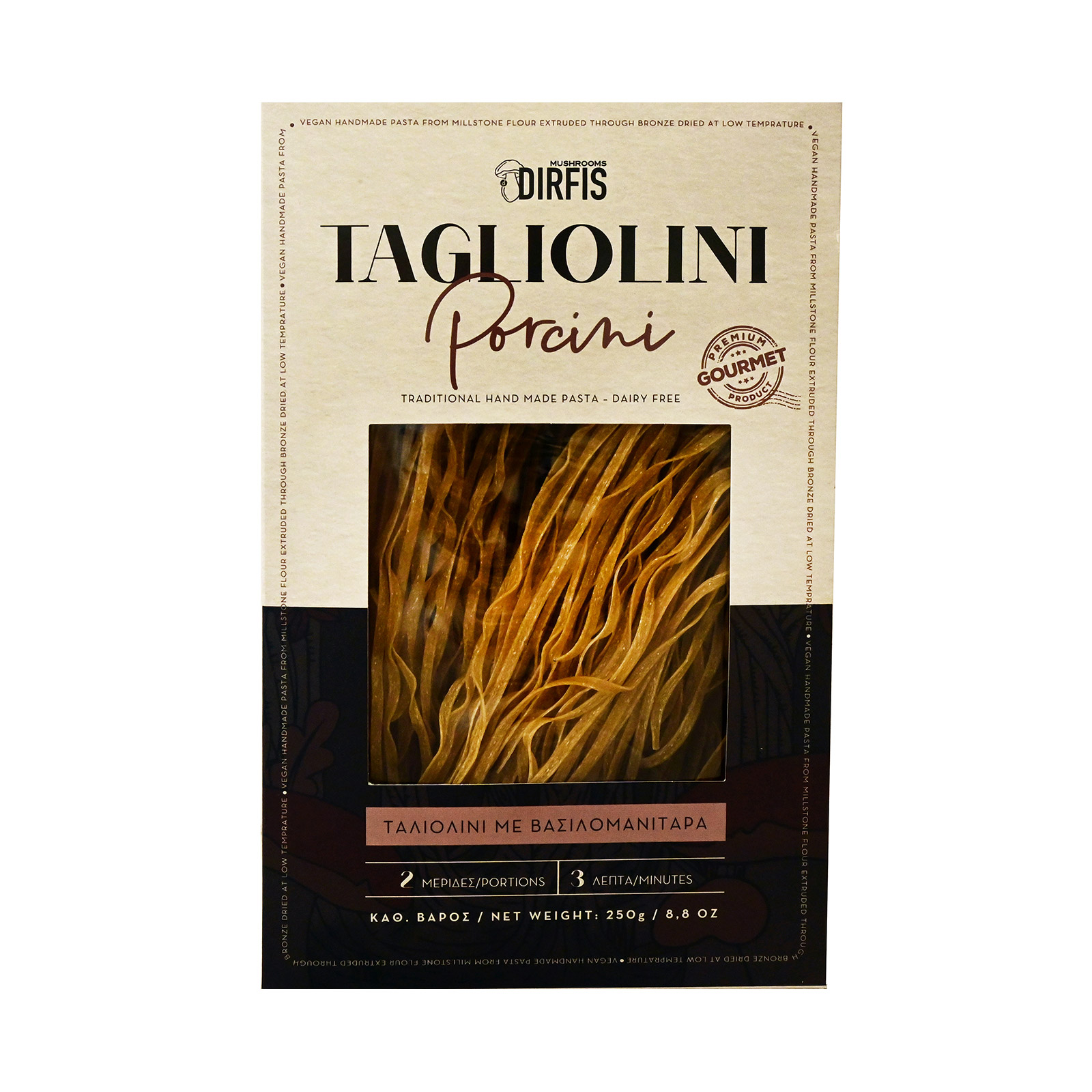 Dirfis πάστα ζυμαρικών tagliolini βασιλομανίταρο 250g εικόνα 1