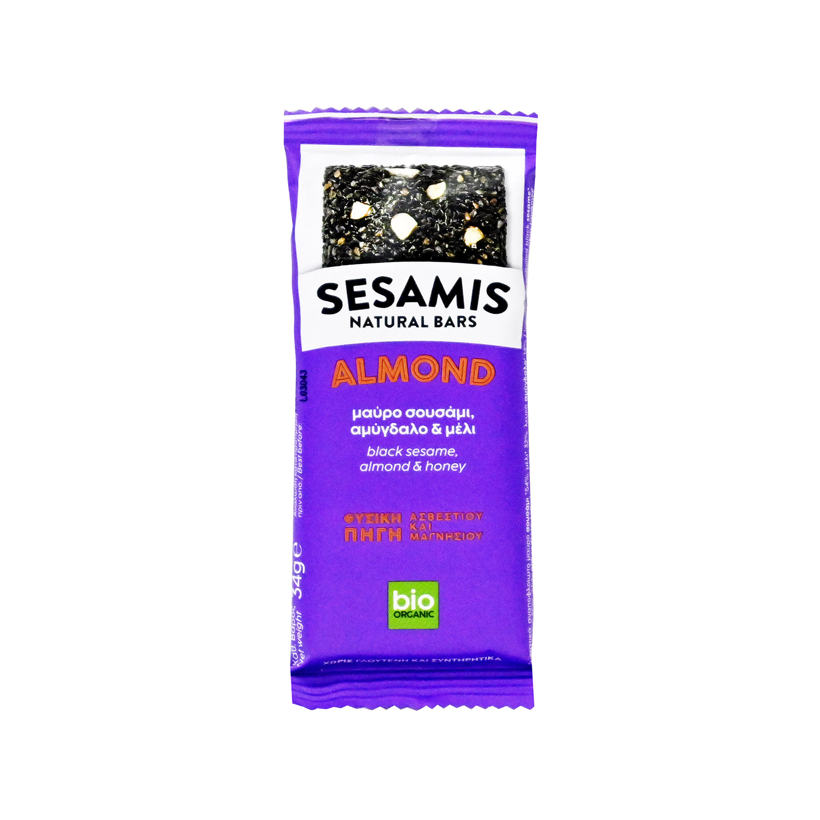 Sesamis μπάρα almond 34g εικόνα 1