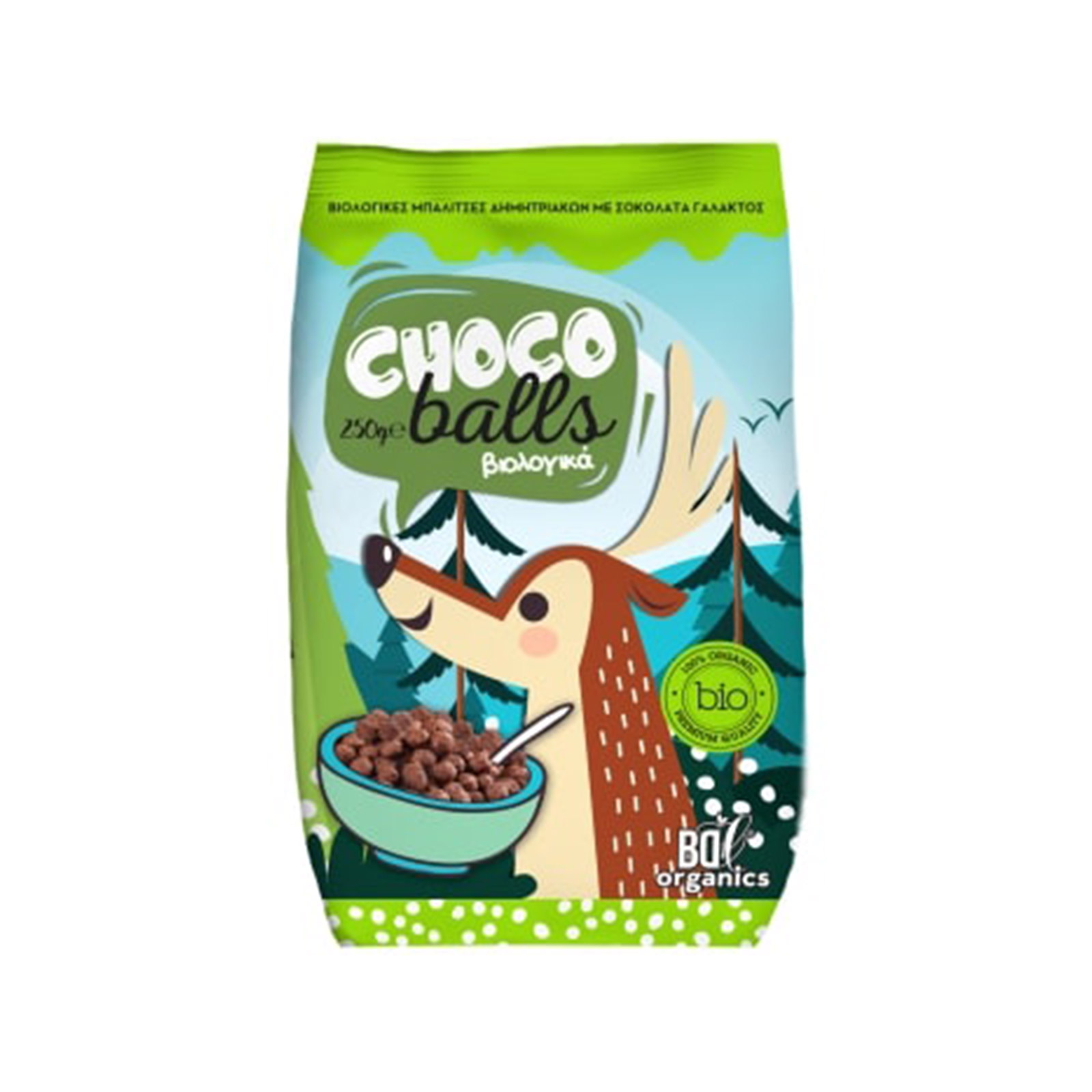 BDL δημητριακά choco balls 250g εικόνα 1