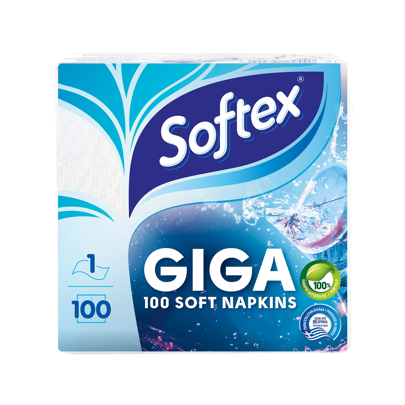 Softex Giga χαρτοπετσέτες 100τεμ εικόνα 1